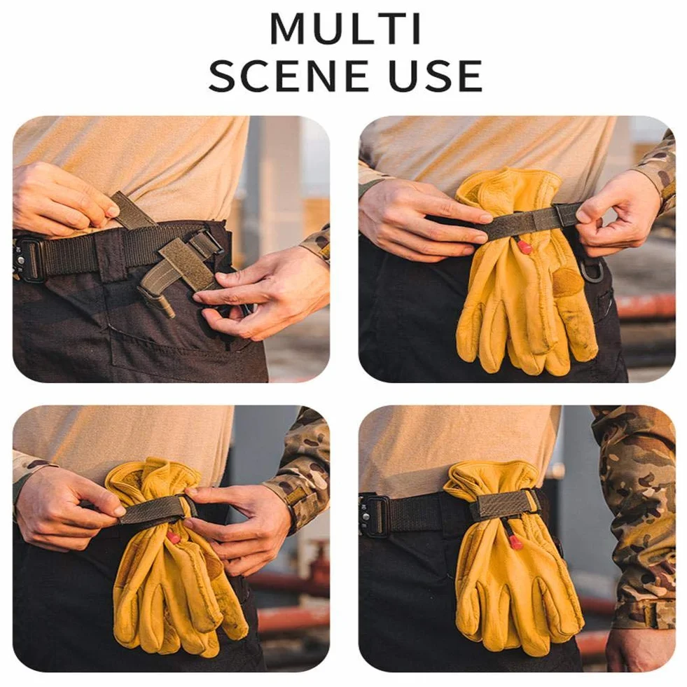 Guantes Tácticos Multiusos al Aire Libre con Hebilla Molle para Escalada y Senderismo