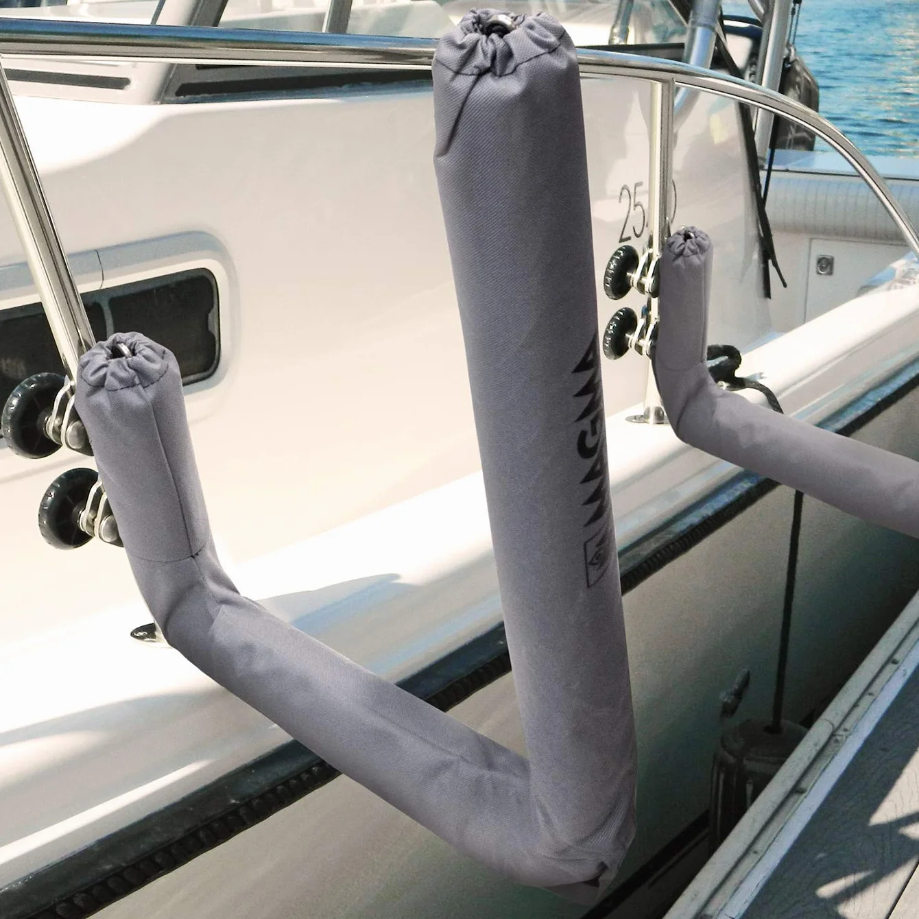 MAGMA Products R10-626 Removable Rail Mounted Kayak/Sup Rack Soporte Barco, Acero Inoxidable Pulido