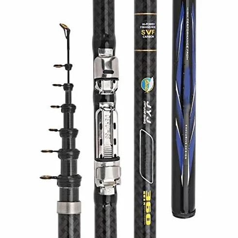 Cañas de Pescar Telescópica Carbono Ultra Ligero 6.3M 5.4M 4.5M 2.7M Ajustable