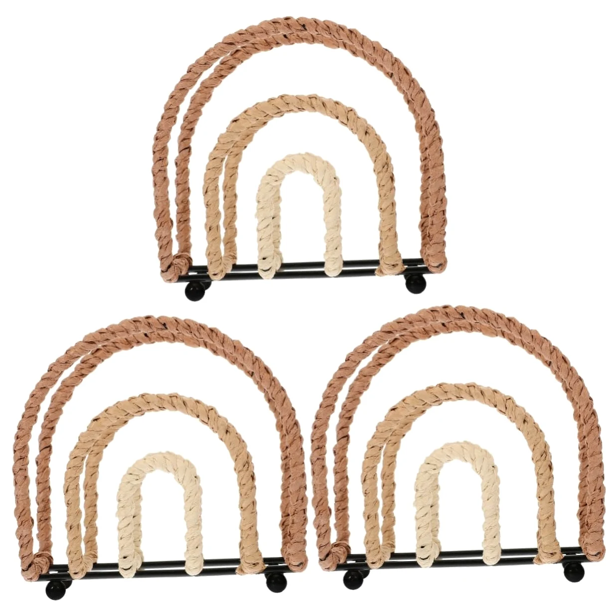 Ciieeo 3 Soportes Para Toallas De Papel Hechos A Mano Decoración De Escritorio Servilletero Vertical Soporte Decorativo Para Servilletas Servilletero Independiente Soporte Para