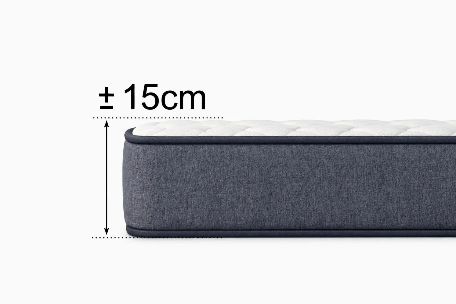 DAGOSTINO Home - Colchón Viscoelástico Starlet 90x190cm.| Altura 15 cm | Firmeza H3 | Confort Visco Zen | Especial Camas Juveniles y Nido | Reversible Invierno Verano | Blanco