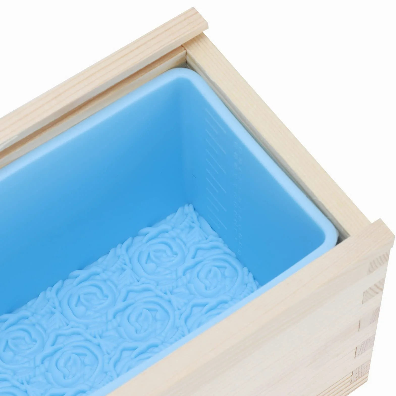 Molde de Silicona para con Estampado de Rosas, 1200 Ml | Molde para hornear versátil y resistente al calor, silicona ecológica, fácil de desmoldar