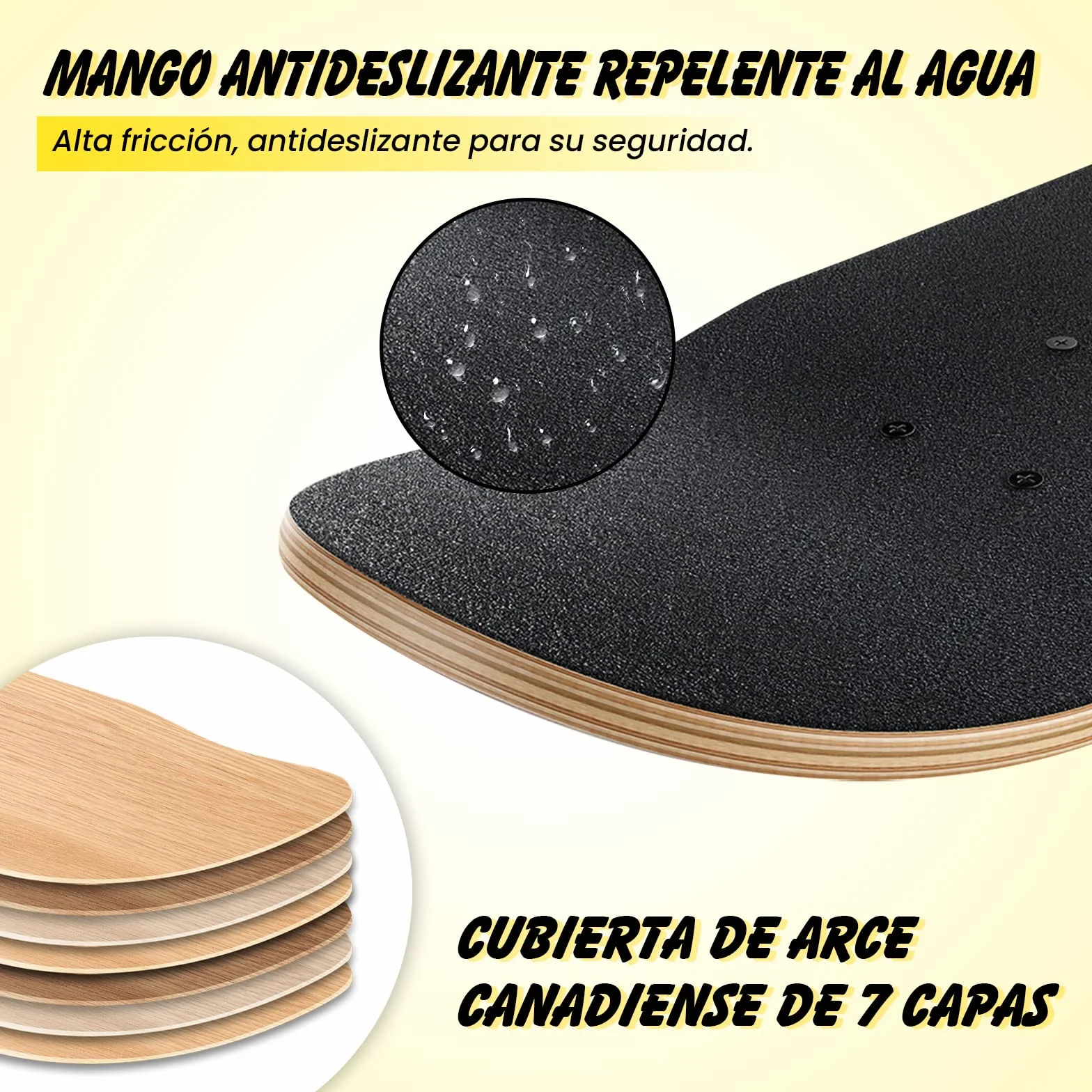 COSTWAY Monopatín Skateboard para Niños Tablero Madera Arce 79 x 20 cm 4 PU Ruedas
