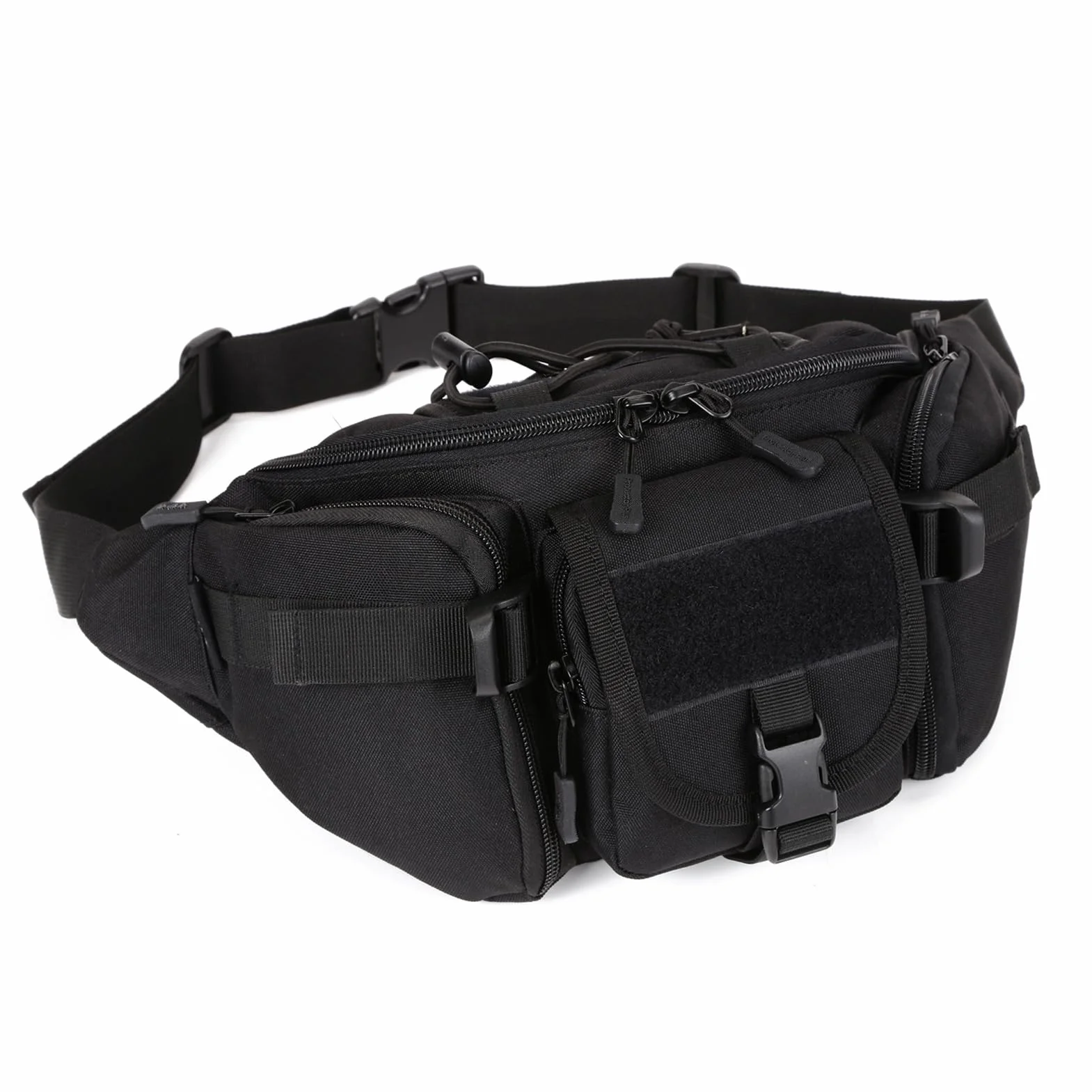 ZHIERNA Riñonera Tactical Hombre Bolsa Cintura Militar con Diseño Molle Bandolera Multibolsillos para Trekking, Montaña, MTB