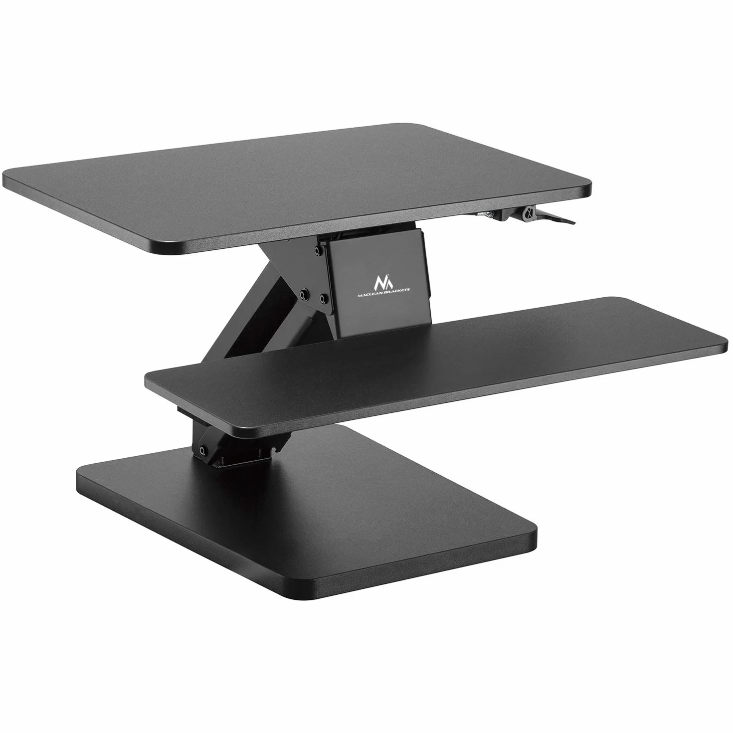 Maclean MC882 Base para Teclado y Monitor / Ordenador Portátil con Ajuste de Altura, Negro