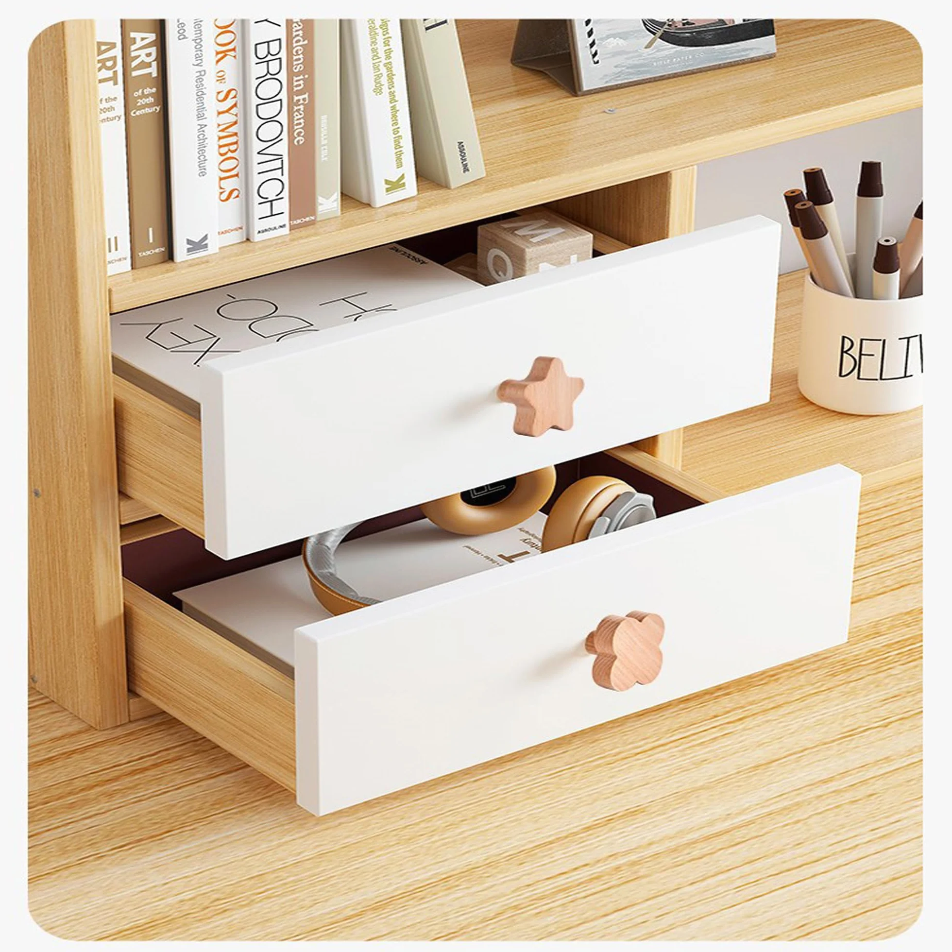 Pomos Para Armarios De Guardería, 6 Piezas Pomos De Madera Para Muebles Para Niños, Tiradores De Madera Para Armarios, Pomos Para Muebles, Aparador, Pomos Para Idea De Regalo, Diseño De Nube