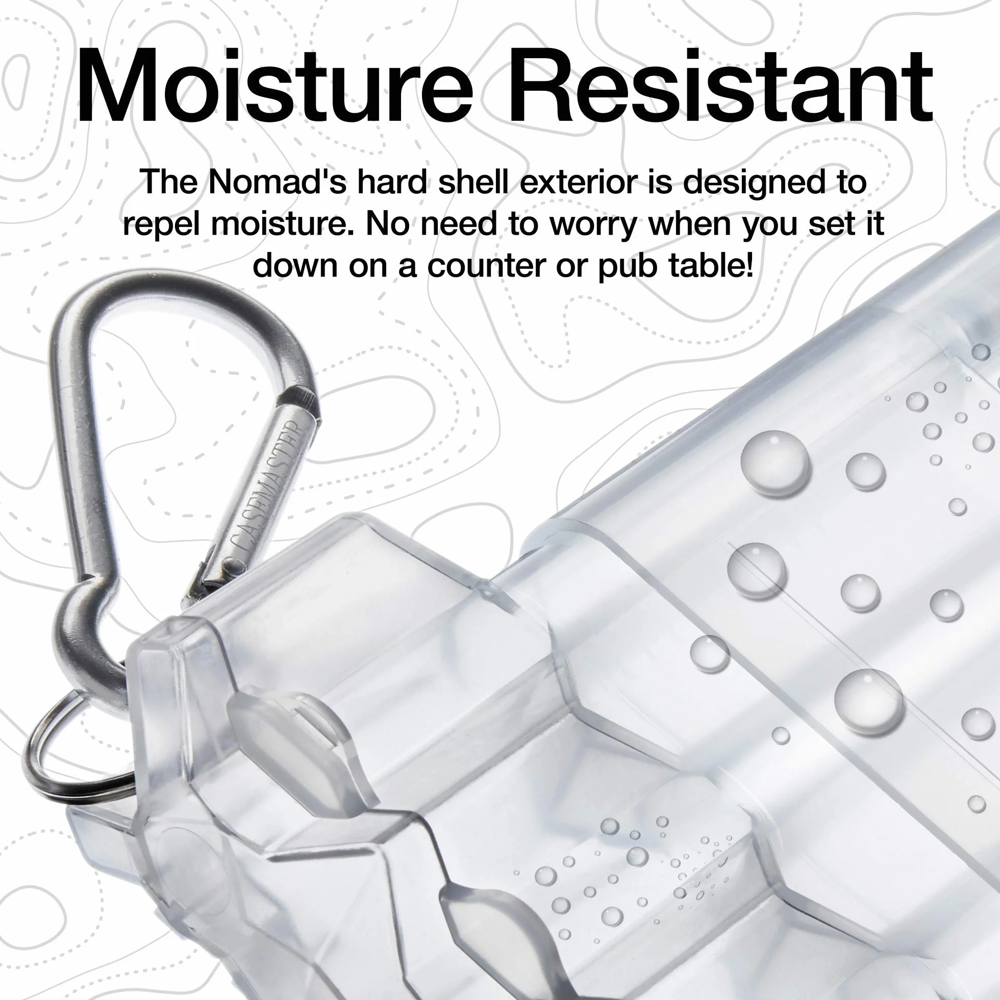 Casemaster by GLD Products Nomad - Estuche Ajustable para Dardos (Transparente)