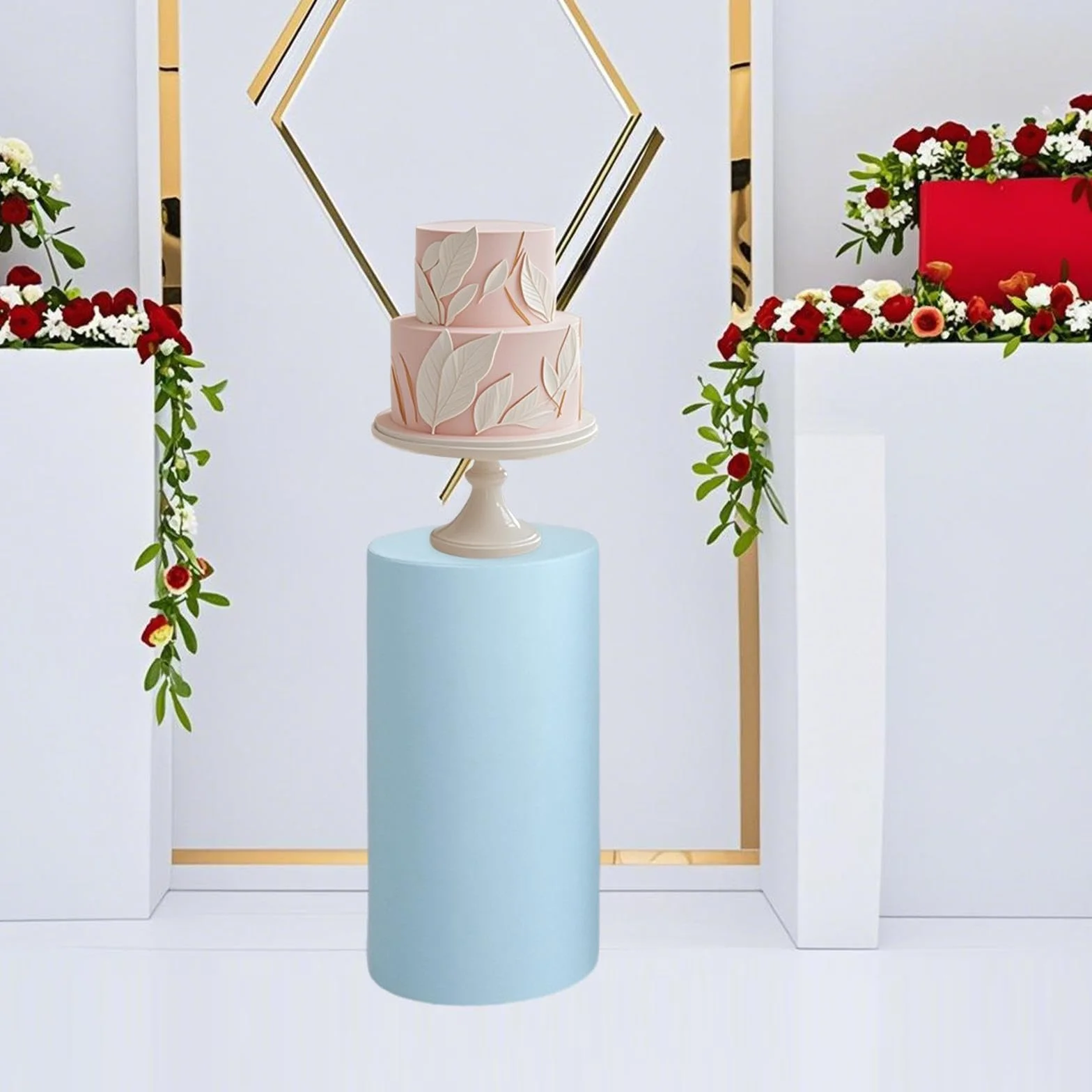 Soporte Cilíndrico para Exhibición de Postres