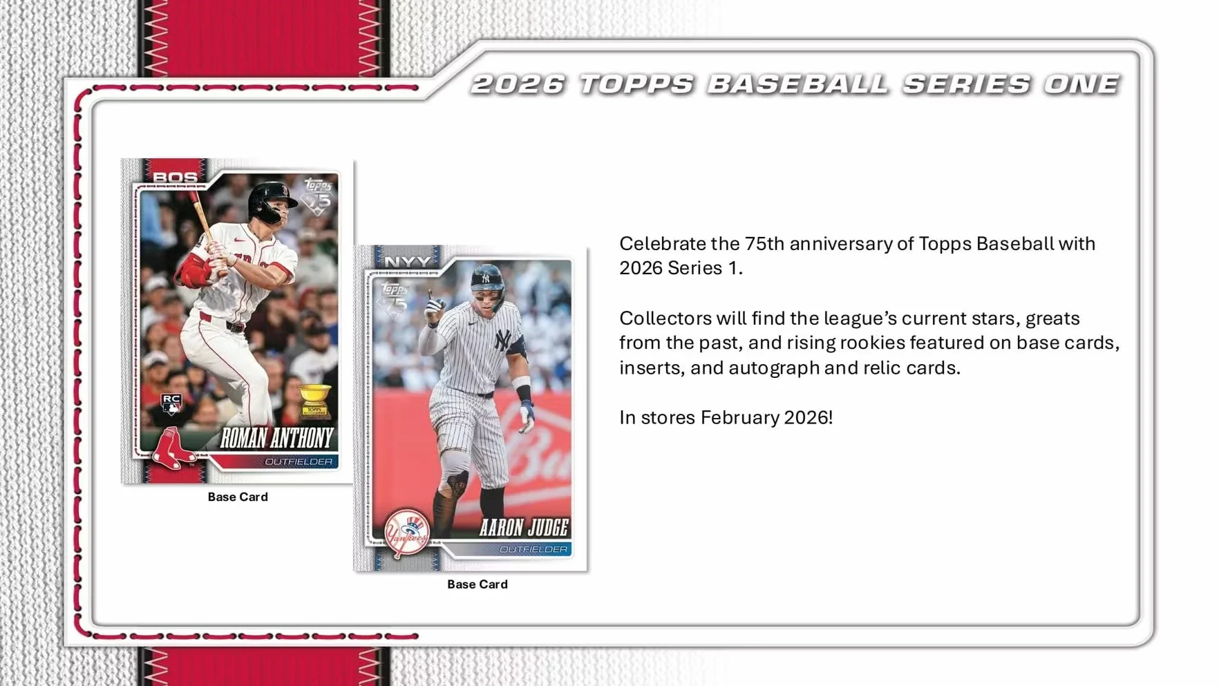 MLB 2026 Topps Serie 1 Caja MEGA de béisbol con cartas coleccionables