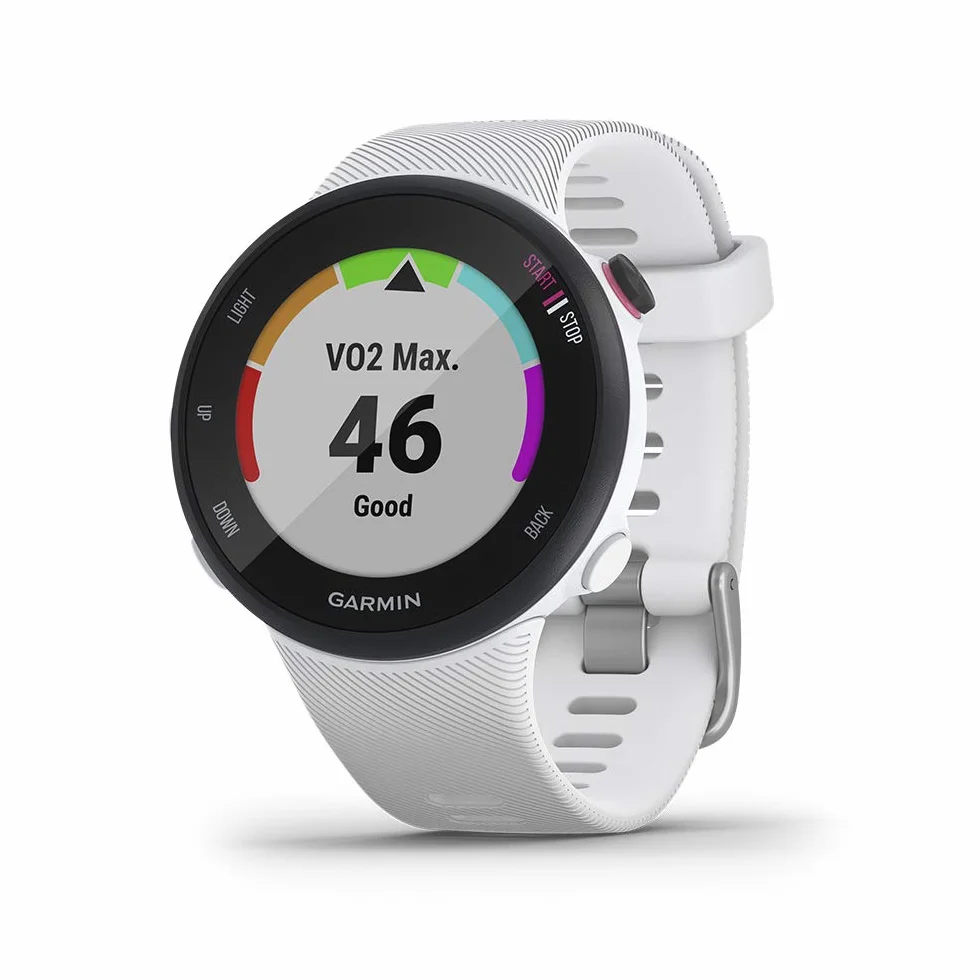 Garmin Forerunner 45S Reloj GPS Correr Frecuencia Cardiaca Muñeca Blanco Reacondicionado