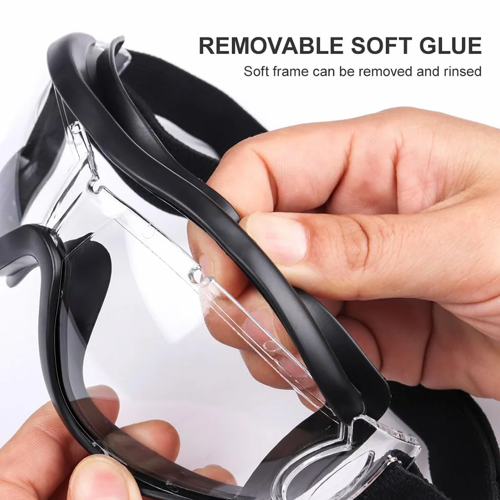 Gafas de seguridad para niños para Nerf Jugar, antigolpes, antivaho, correa ajustable, ajuste para 5-12 años