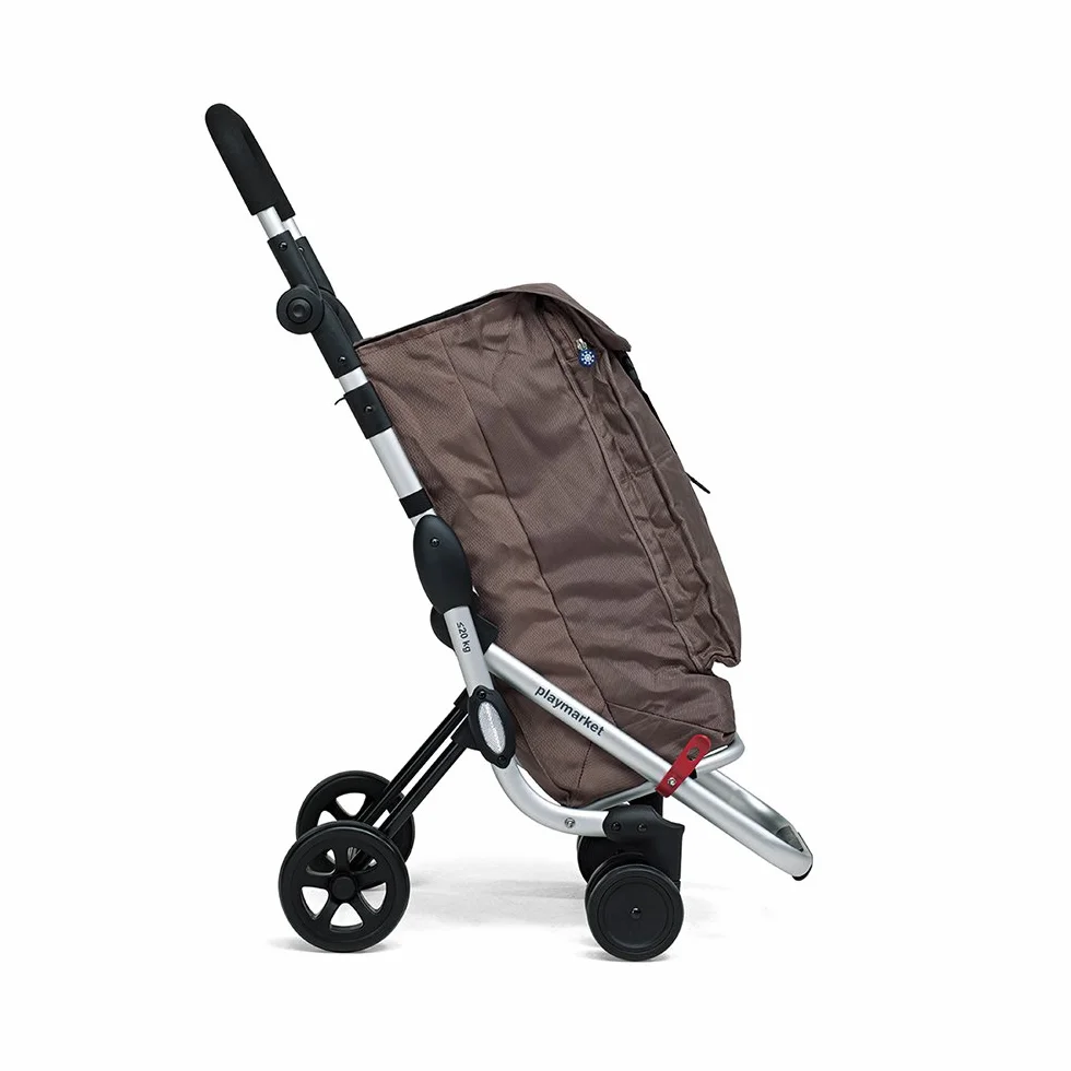 Foppapedretti 9702000100 - Carrito de la Compra, Color Nogal