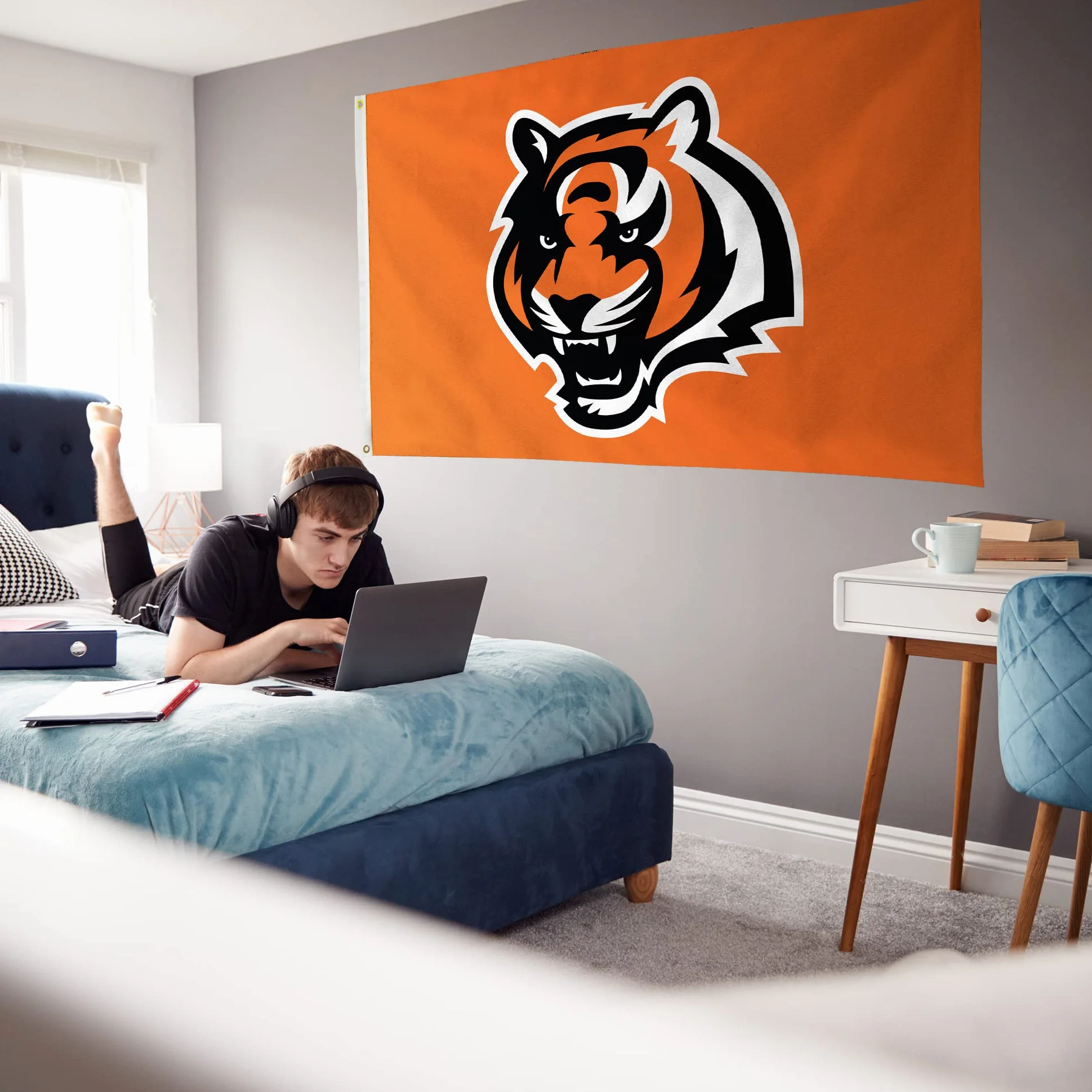 Rico Industries Bandera de fútbol NFL 91 x 152 cm Unilateral para Interior y Exterior