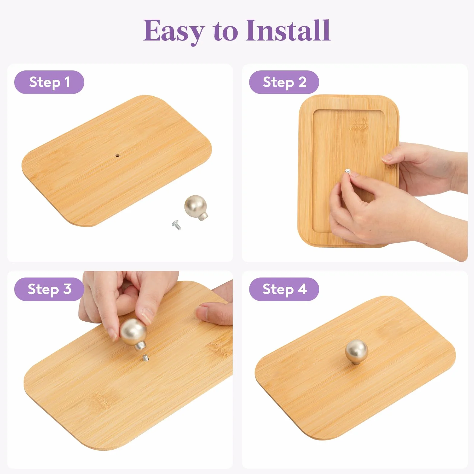 Lifewit 2700 ml Contenedor Detergente Polvo Con Tapa de Bambú, Lavanderia Organizador, Pastillas Lavadora Caja de Almacenamiento de Plástico, Contenedores para Baño, Tarros, Natural, Juego de 4