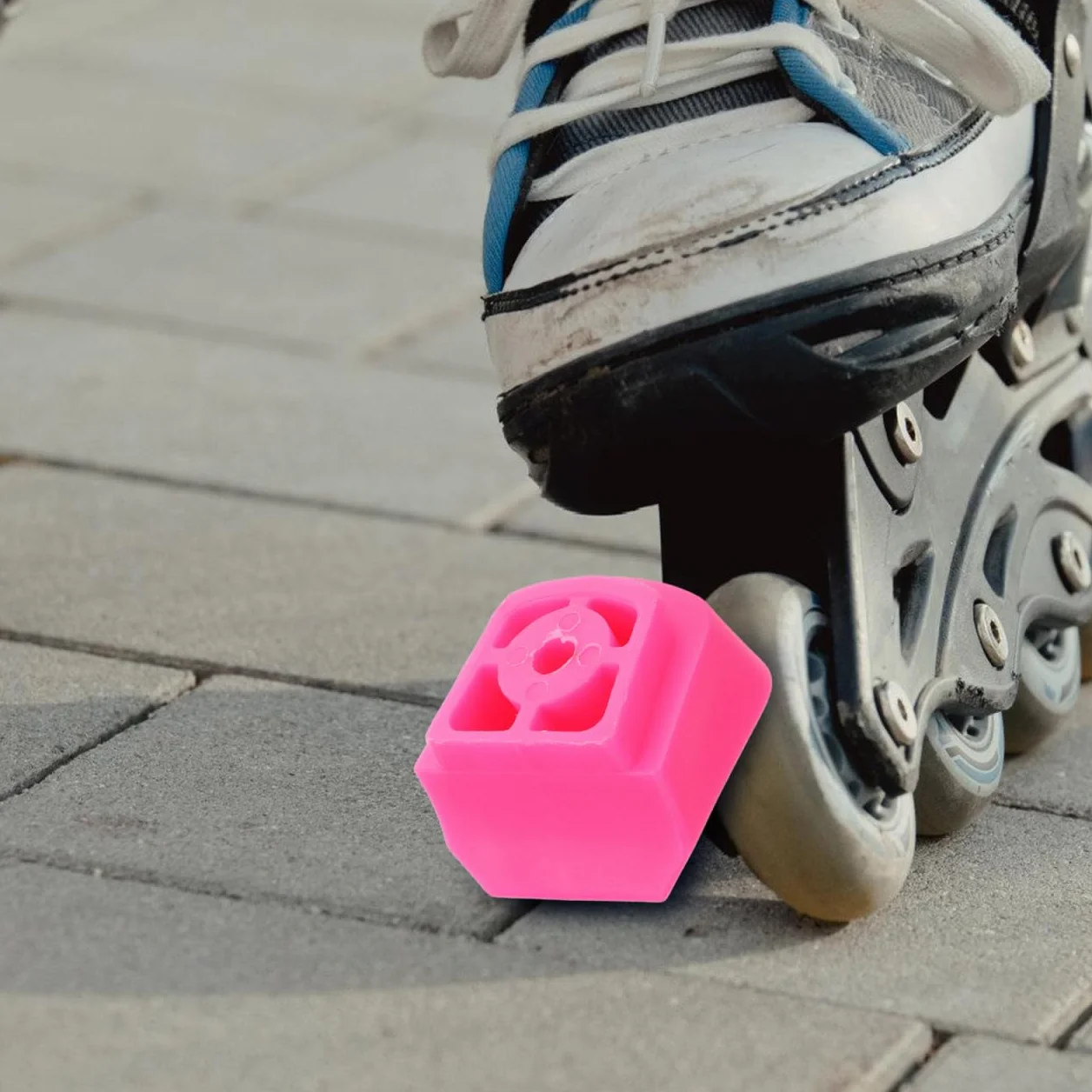BESPORTBLE 2 piezas Universal Antideslizante Patines Freno Tope para Niños Patines en Línea Freno de Repuesto