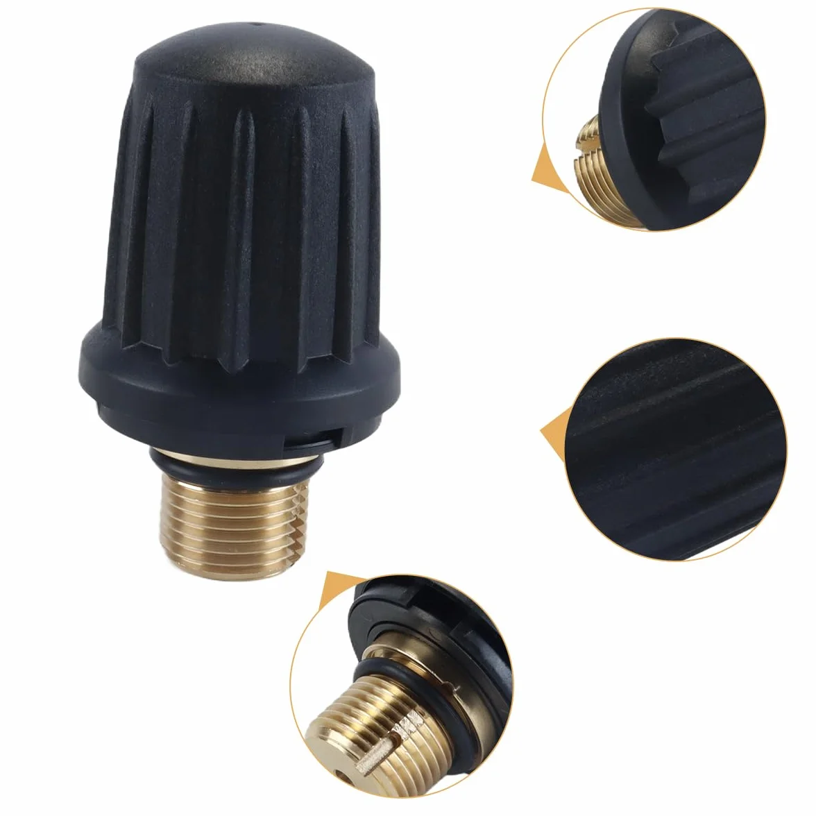 Válvula de seguridad de latón más limpia: compatible con SC2, SC4/2 y SC4/4. Reemplace la tapa del tanque.