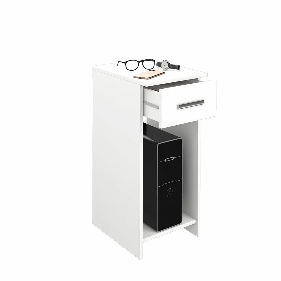 Vicco Armario para PC Odin, Blanco, 35.1 x 45 cm, Apto para almacenar PC y Accesorios