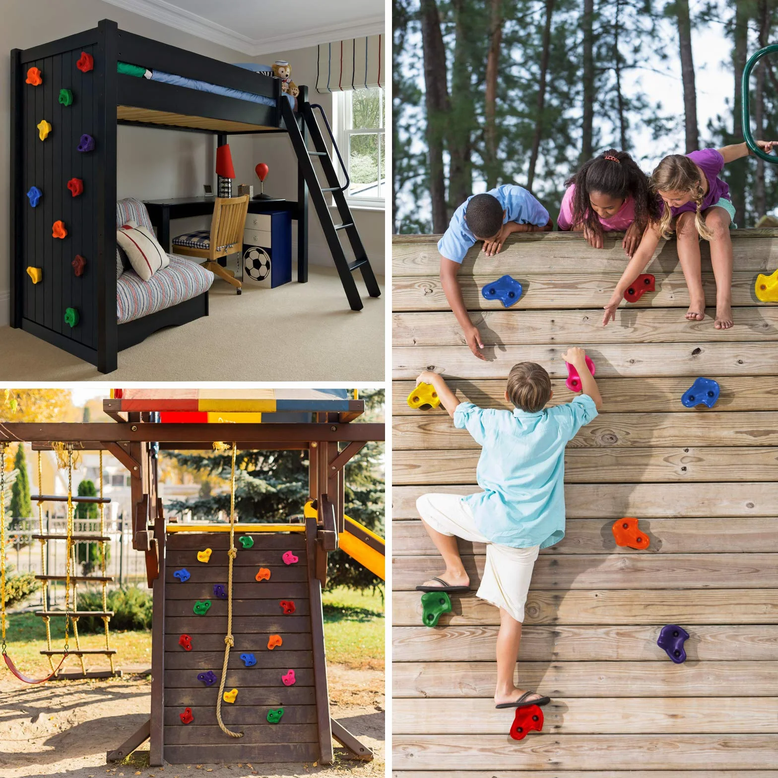 ALPIDEX Presas de Escalada para niños 200 kg 20 Piezas