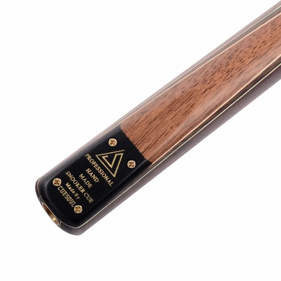 CUESOUL Clásico Hecho a Mano de 57 Pulgadas Rosewood 3/4 Pieza Snooker Cue con Caja Negro y Aluminio Telescopio Extensión