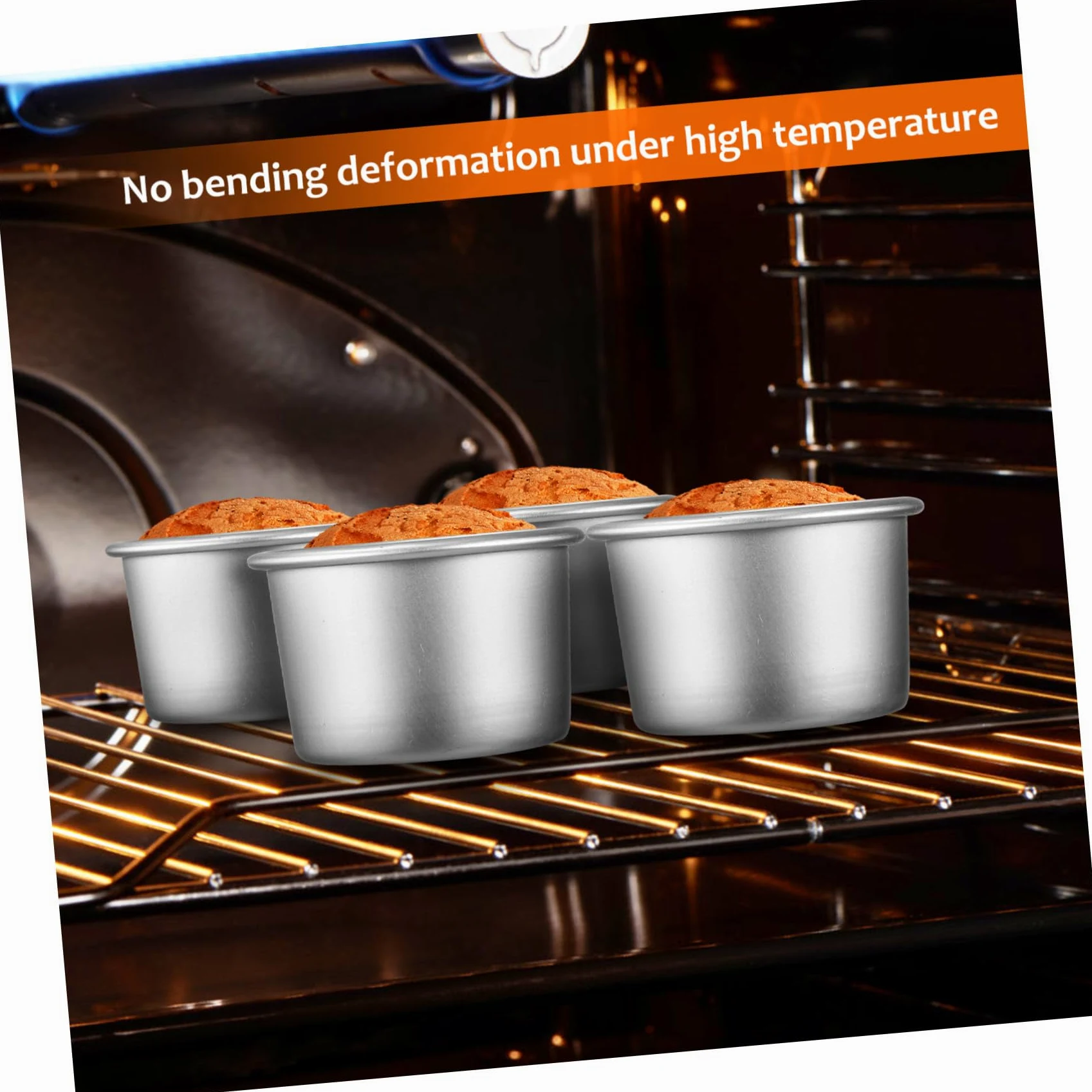 DOITOOL 20 Piezas Molde Redondo para Tartas con Fondo Extraíble de Unidades de Aluminio para Hornear Quesos Mousses y Pasteles Pequeños para Cocina y Celebraciones Familiares