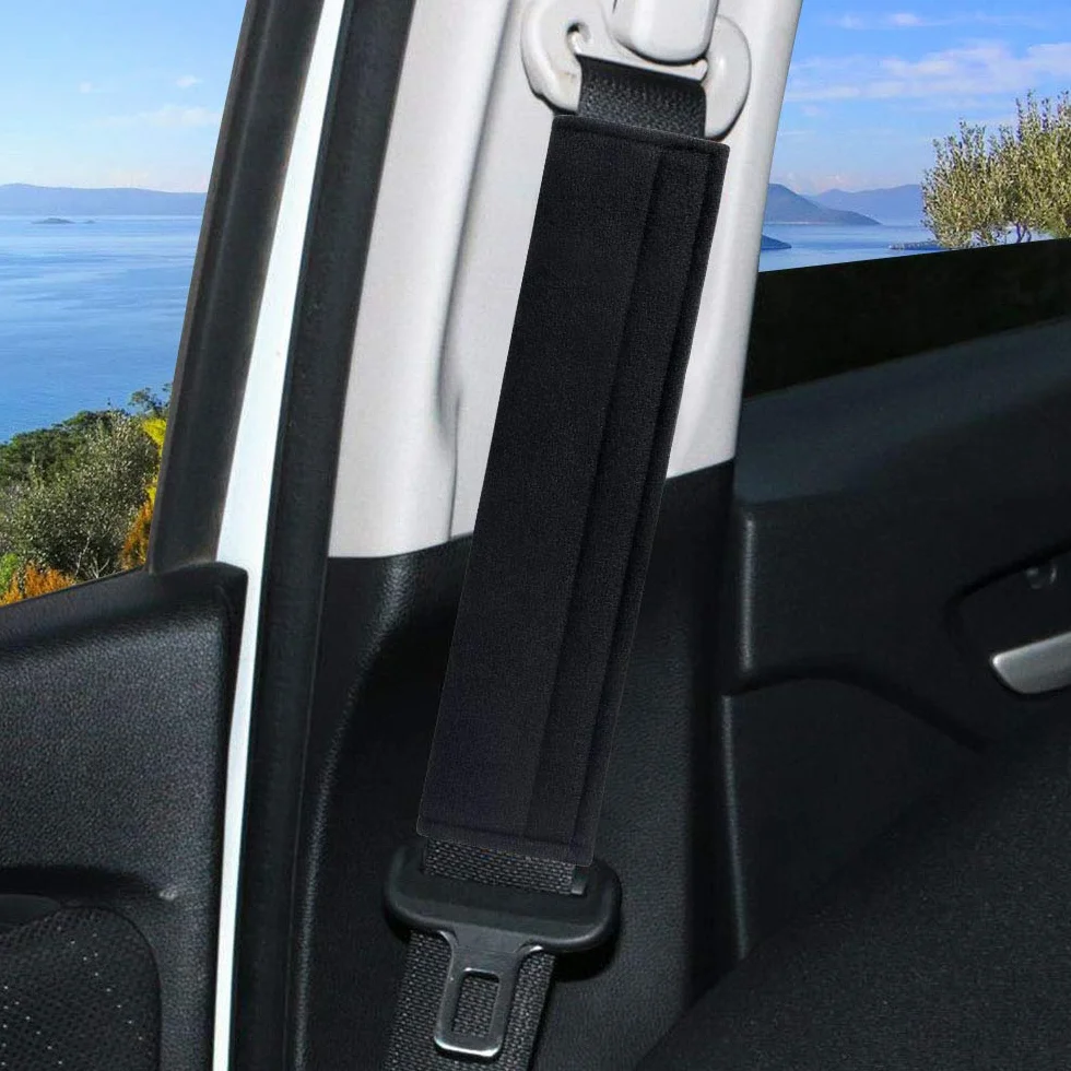 URAQT Protector Cinturon Coche Niños, 2pcs Almohadillas Cinturon Coche, Almohadillas para Cinturón de Seguridad, Funda Cinturon Coche para Adulto Niños Protegen Hombro Cuello, Cómodas Durante Viaje