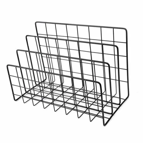 Estante de Almacenamiento, Estante de Hierro Para Archivar, Organizador de Escritorio, Cesto Para Guardar Tarjetas, Cartas y Revistas