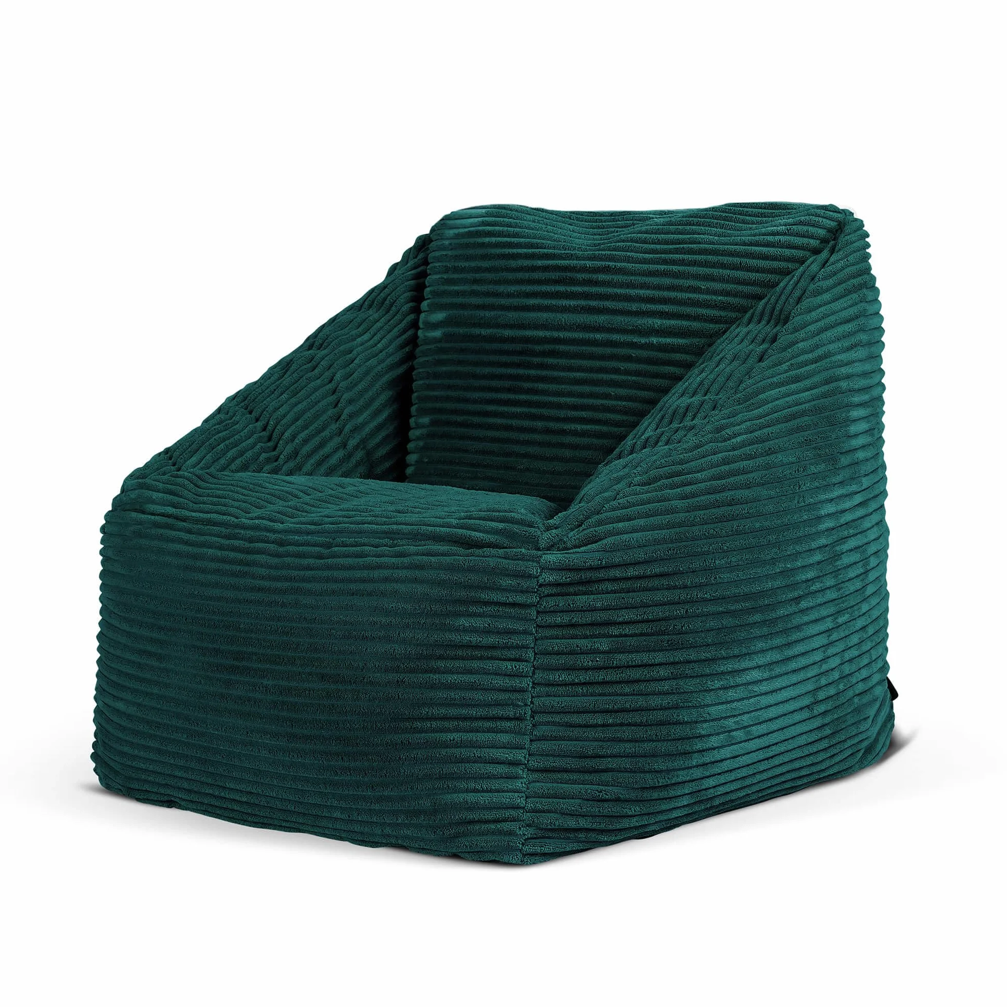 Icon Morgan Puff Infantil, Suaves y Cómodos Tela de Pana, Puff con Relleno Includio, Sillas Infantiles, Sillon Niños Infantil para Decoracion Habitacion Niña o Niño, Verde Azulado