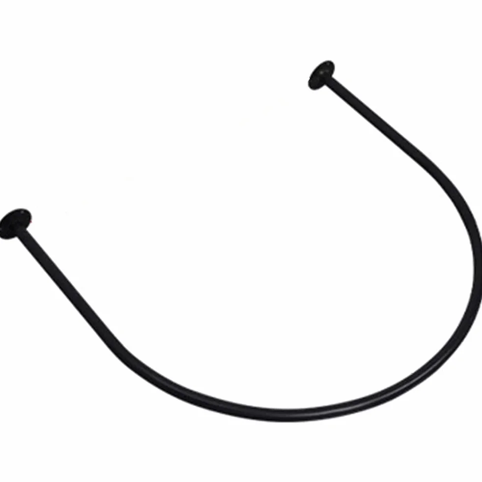 Barra De Metal Para Cortina De Probador Tienda Ropa Probador Barra Cortina Estante En Forma De U Para Vestuario Tienda Ropa, Boutique, Tienda Vestidos Novia. (Color : Black, Tamaño : 100x100cm)