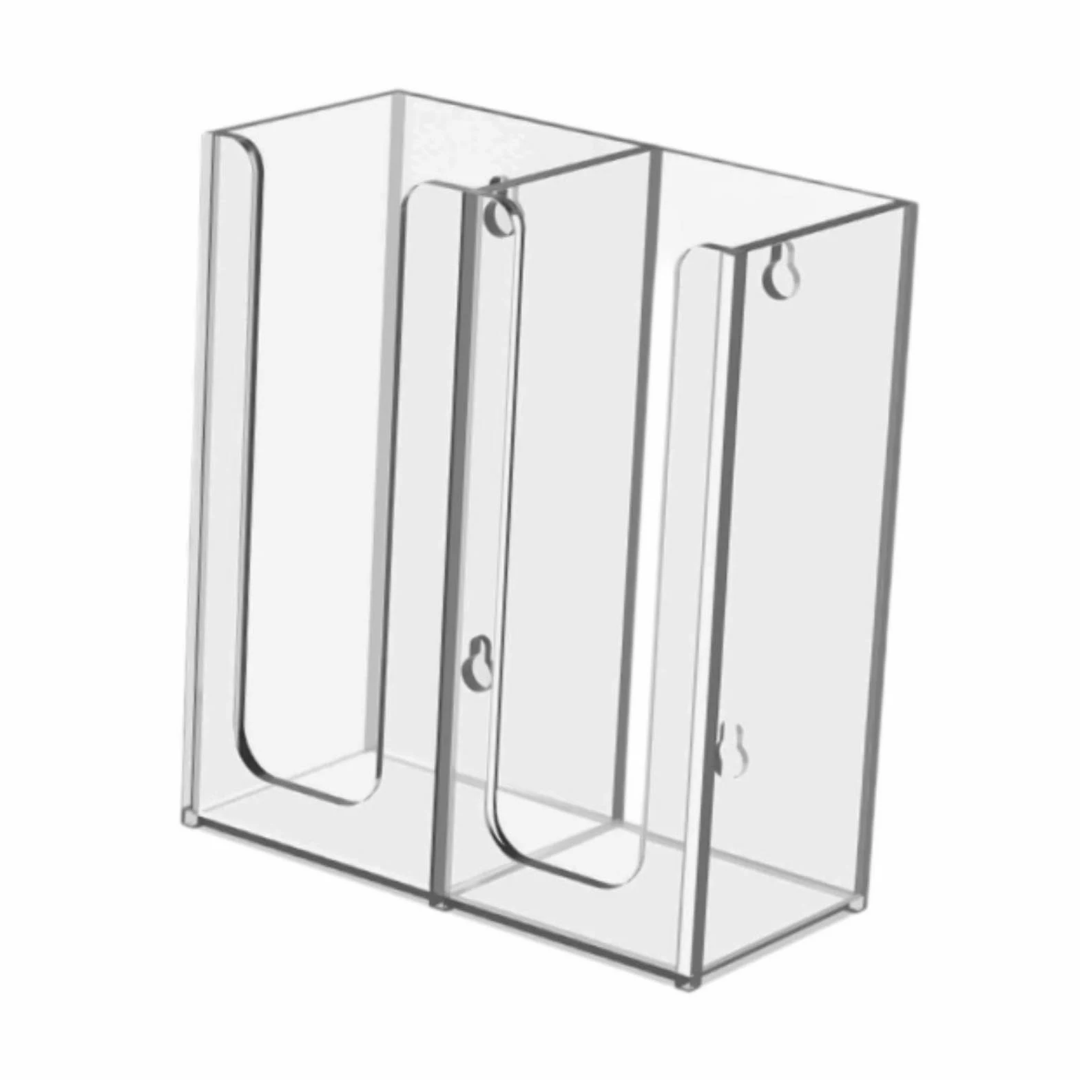 Porta Vasos de Papel Organizador de Cápsulas de Café Dispensador de Vasos Desechables Exhibidor de Vasos Material Acrílico Adecuado para Cocina, 2 Rejillas