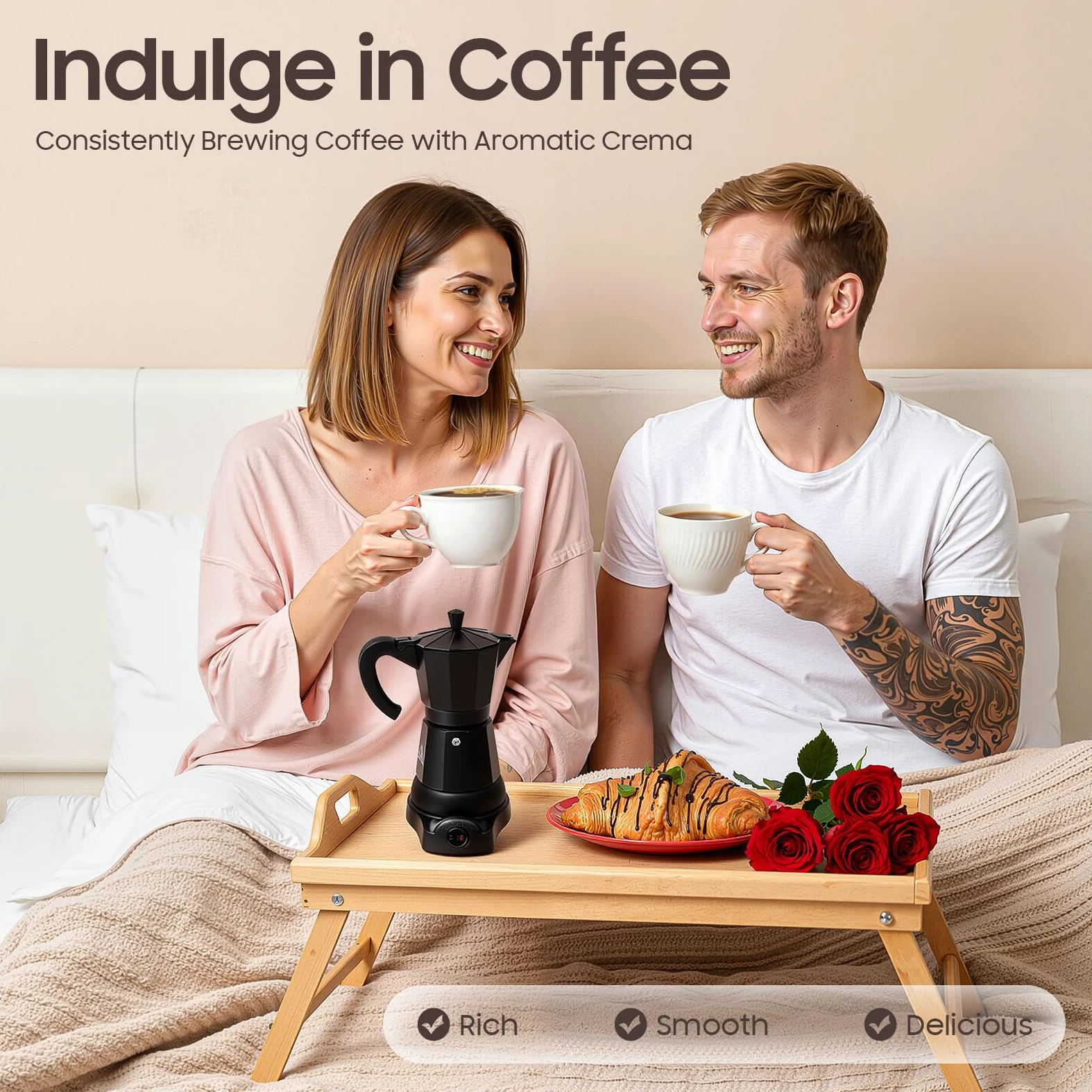 Cafetera moka, máquina de café expreso eléctrica portátil en negro, 480 W, con válvula de seguridad y estructura resistente al calor, pequeña cafetera de mesa para café expreso italiano en