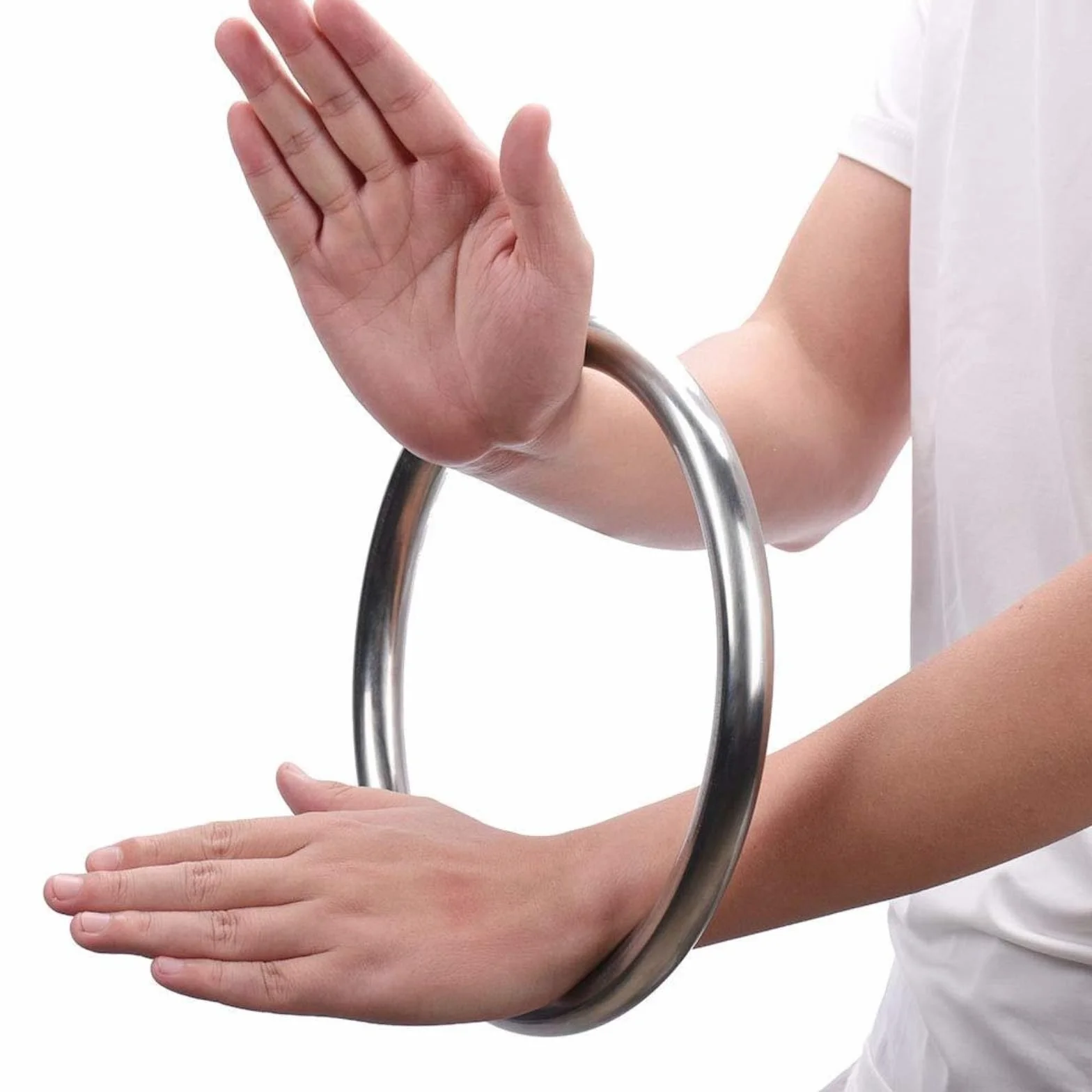 Anillo de Acero Wing Chun, Pulsera de Hierro para Entrenamiento de Brazos