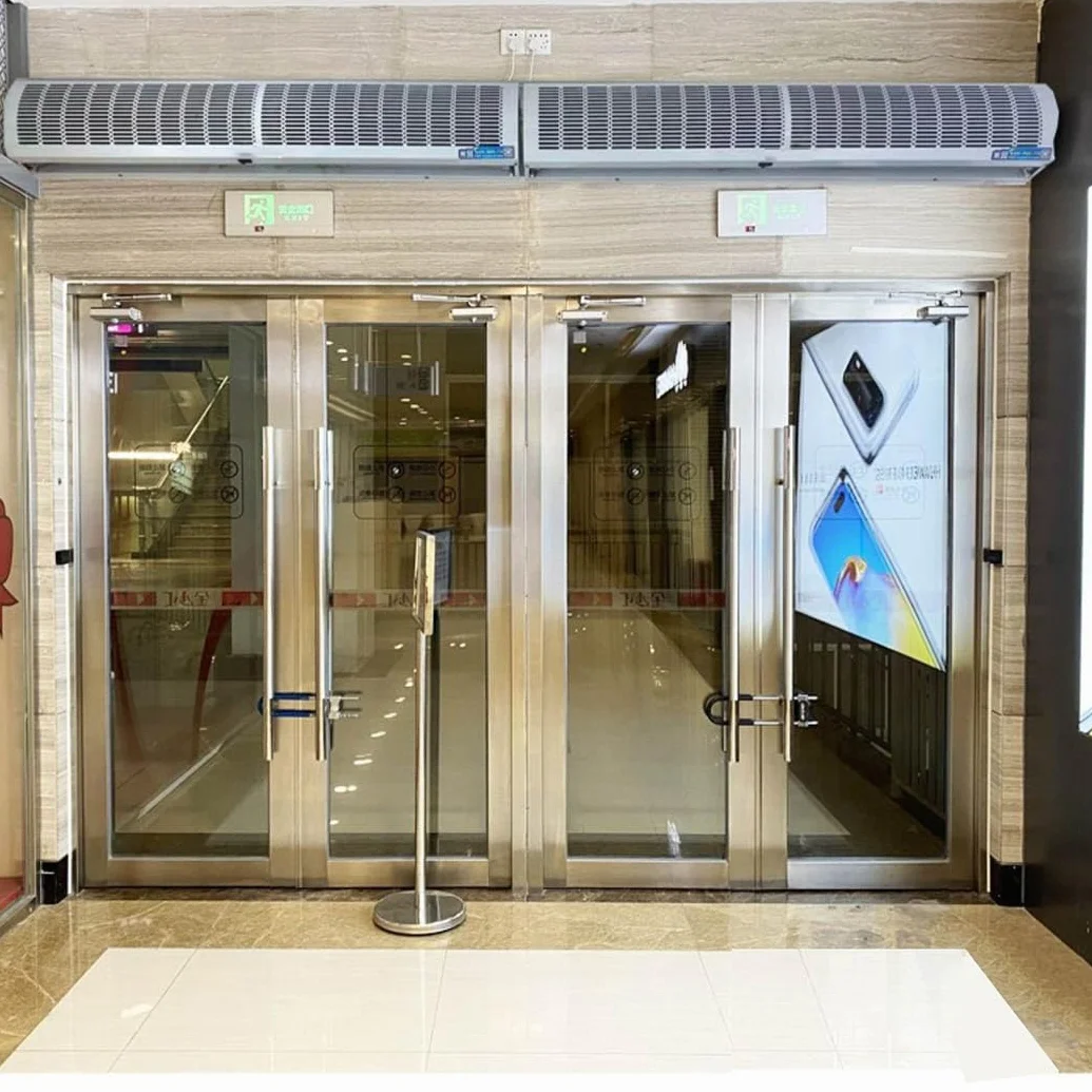 Cortina De Aire Interior Comercial para Puerta, Cortina De Aire con Control Remoto, 0.6M 0.9M 1.0M 1.2M 1.5M, 2 Velocidades, Silencio, Bajo Consumo (Size : 100cm)
