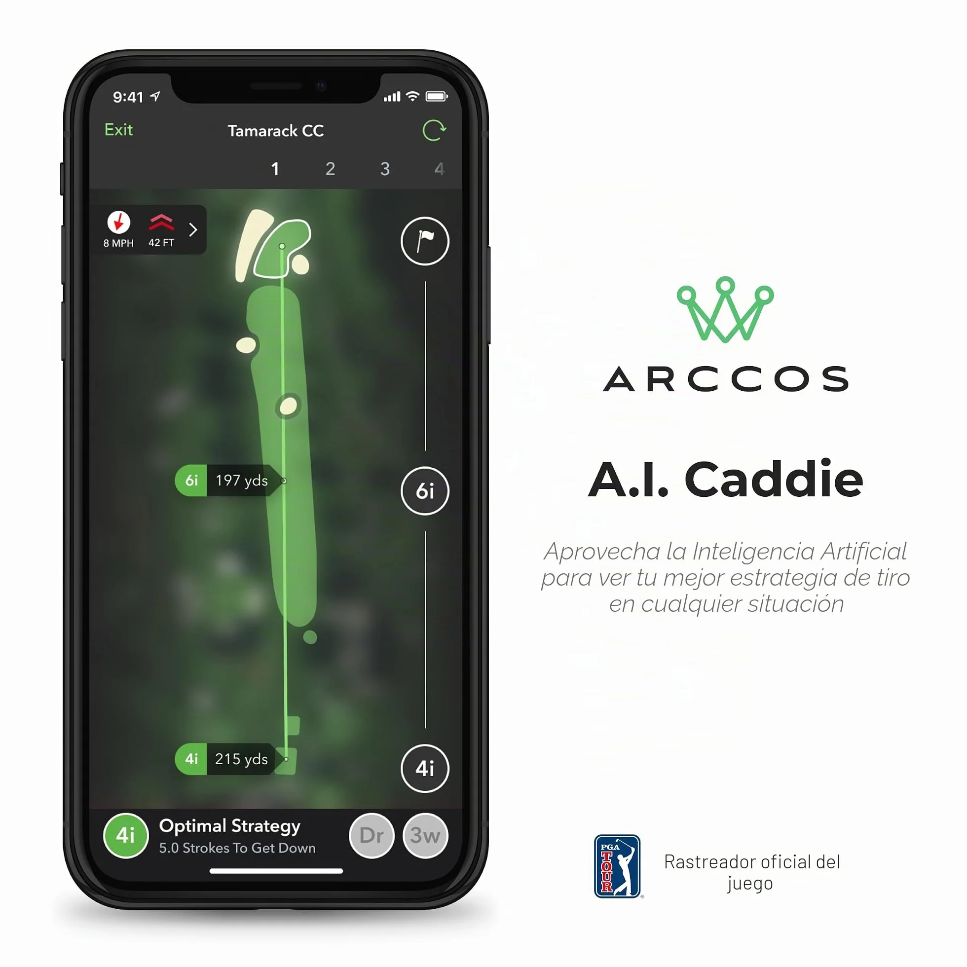 Arccos Smart Sensors: Sistema de Seguimiento de Juegos de Golf con IA, Telémetro GPS y Distancias Inteligentes