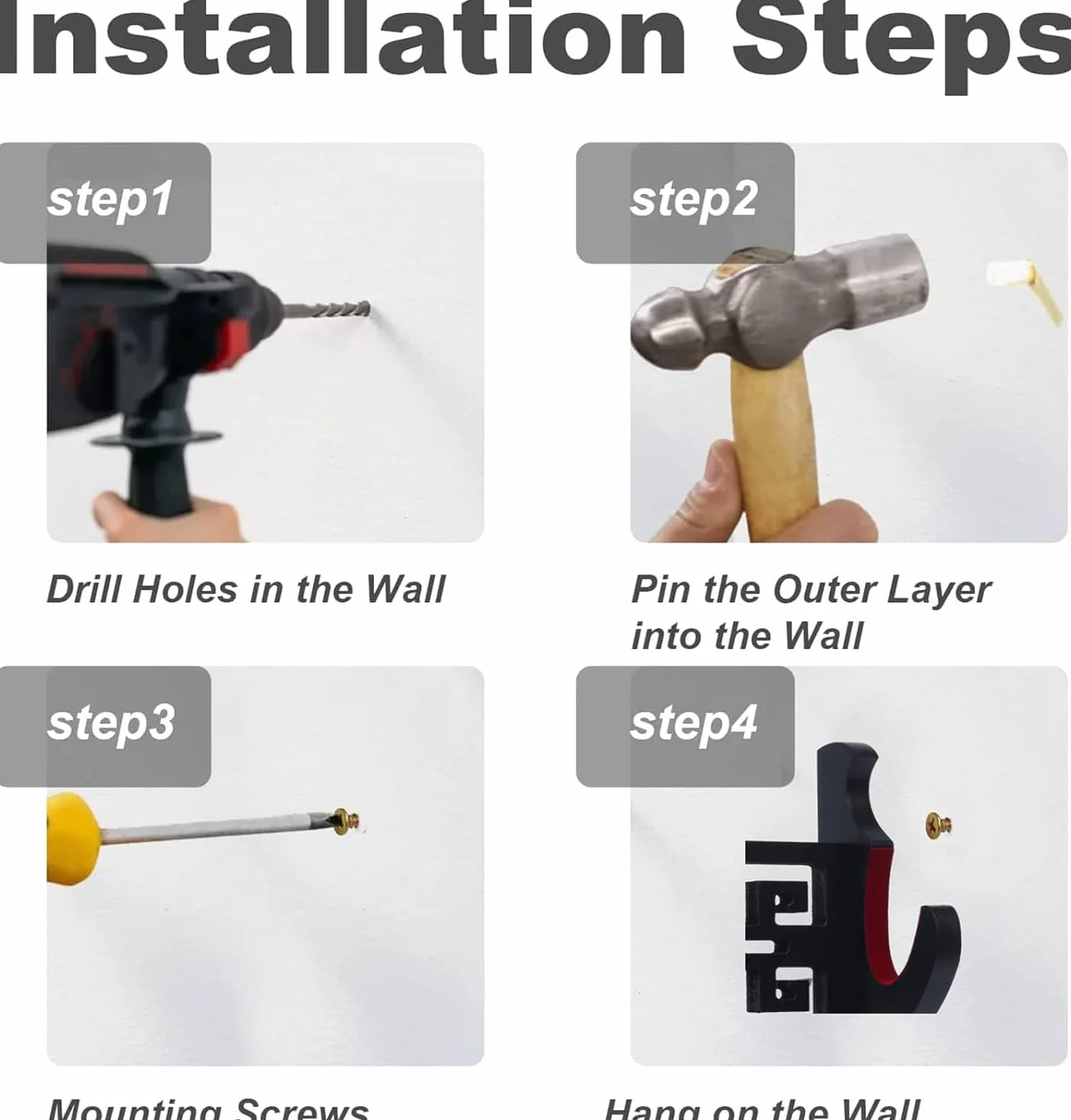 Soporte para Katana de pared 4 niveles Tai Chi terciopelo acolchado exhibir espadas samurái