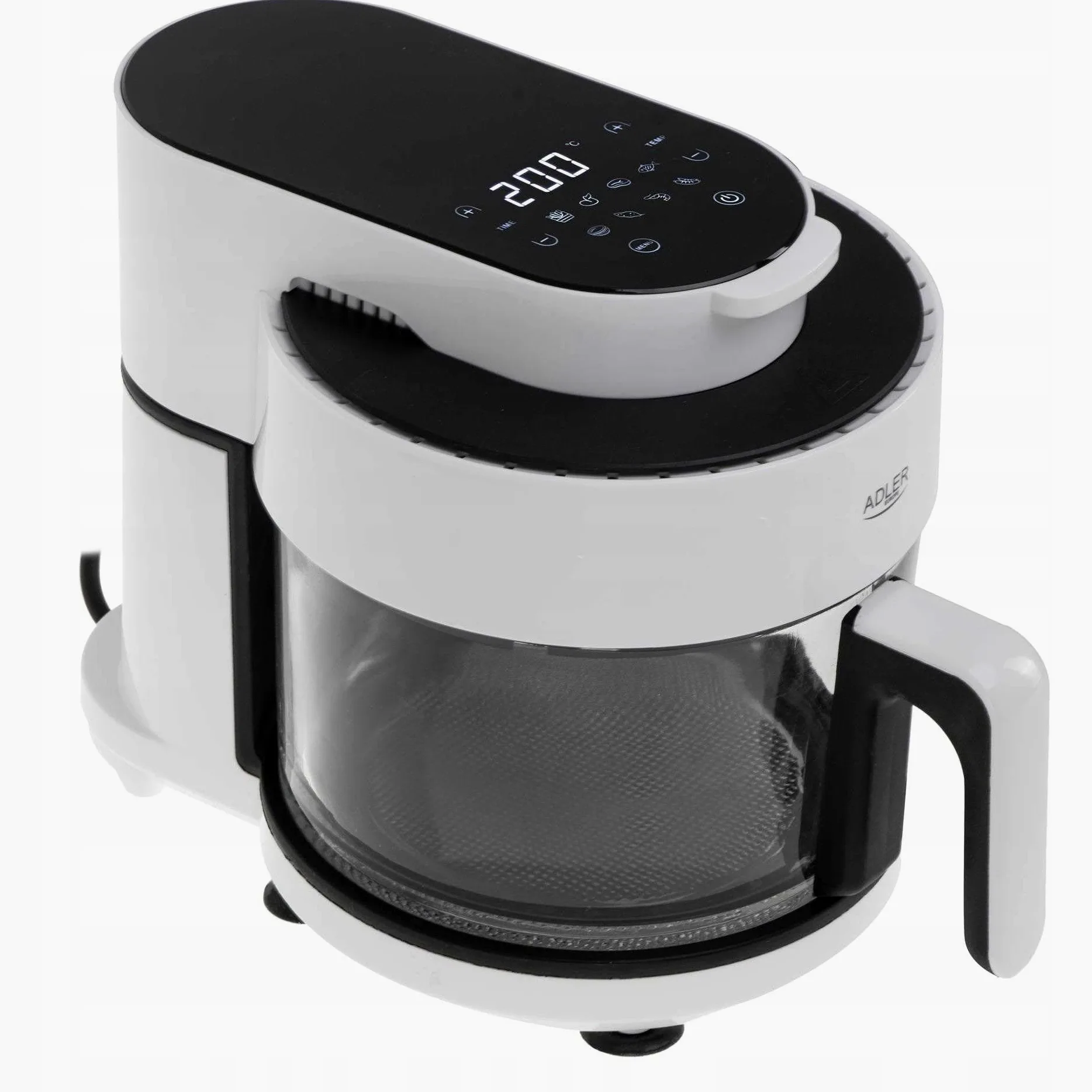 ADLER Air Fryer - Horno con cuenco de cristal 3L