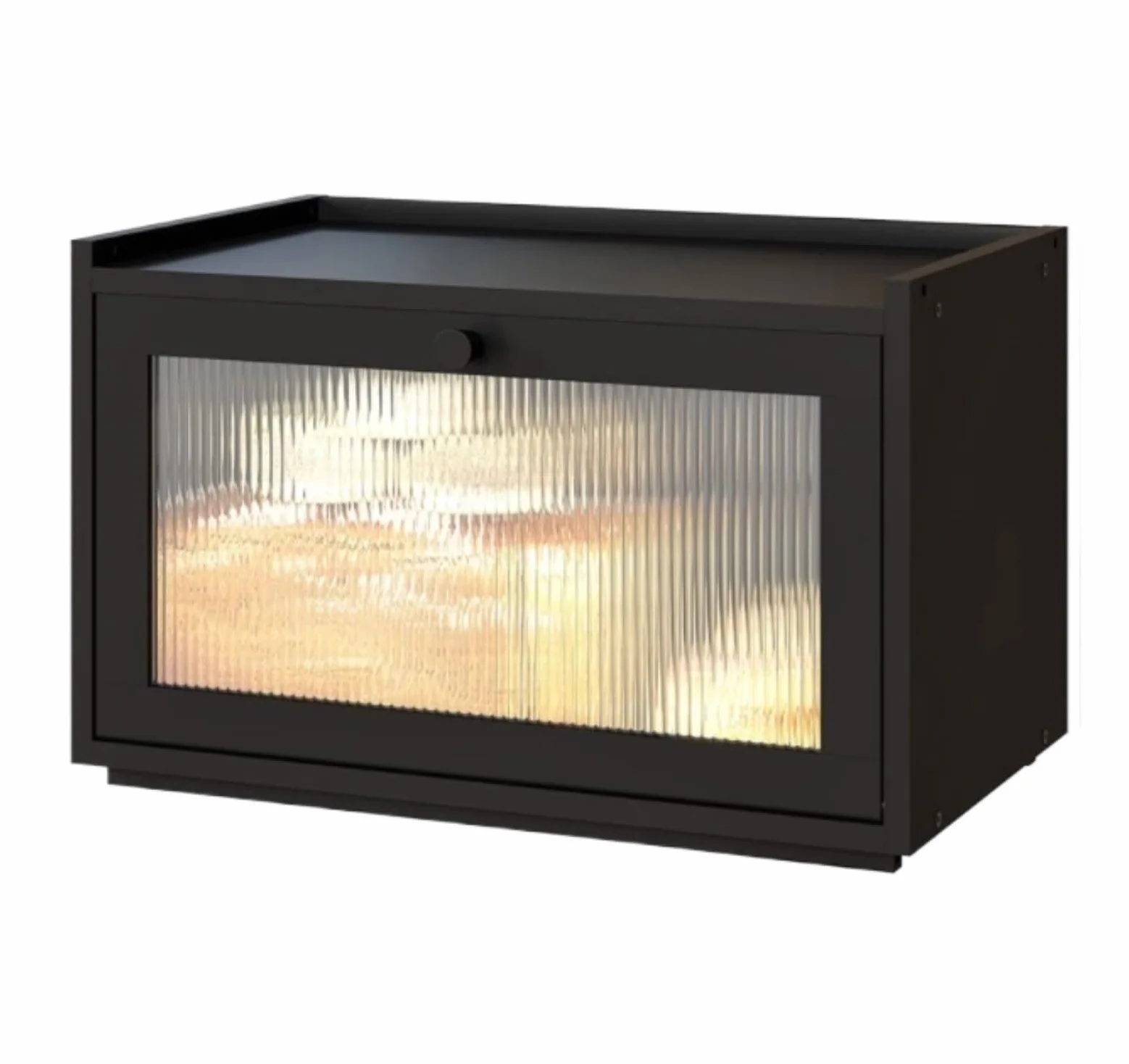 Caja De Pan Panera para Pan Caja De Pan para Encimera De Cocina Caja De Pan De Madera De Bambú Contenedor De Almacenamiento De Pan De Gran Capacidad Caja Contenedor De Pan(Black)