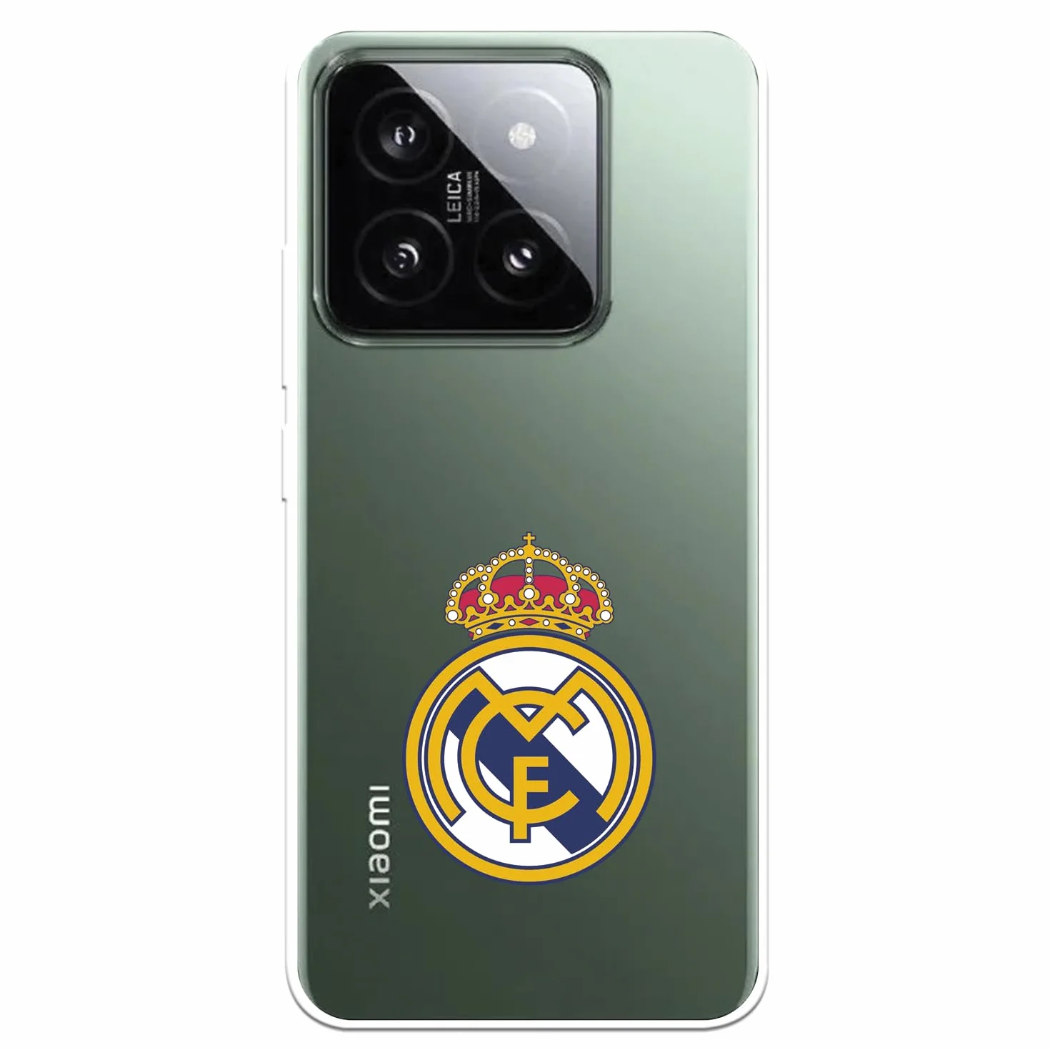 Funda Real Madrid para Xiaomi 14, transparente, silicona flexible, licencia oficial