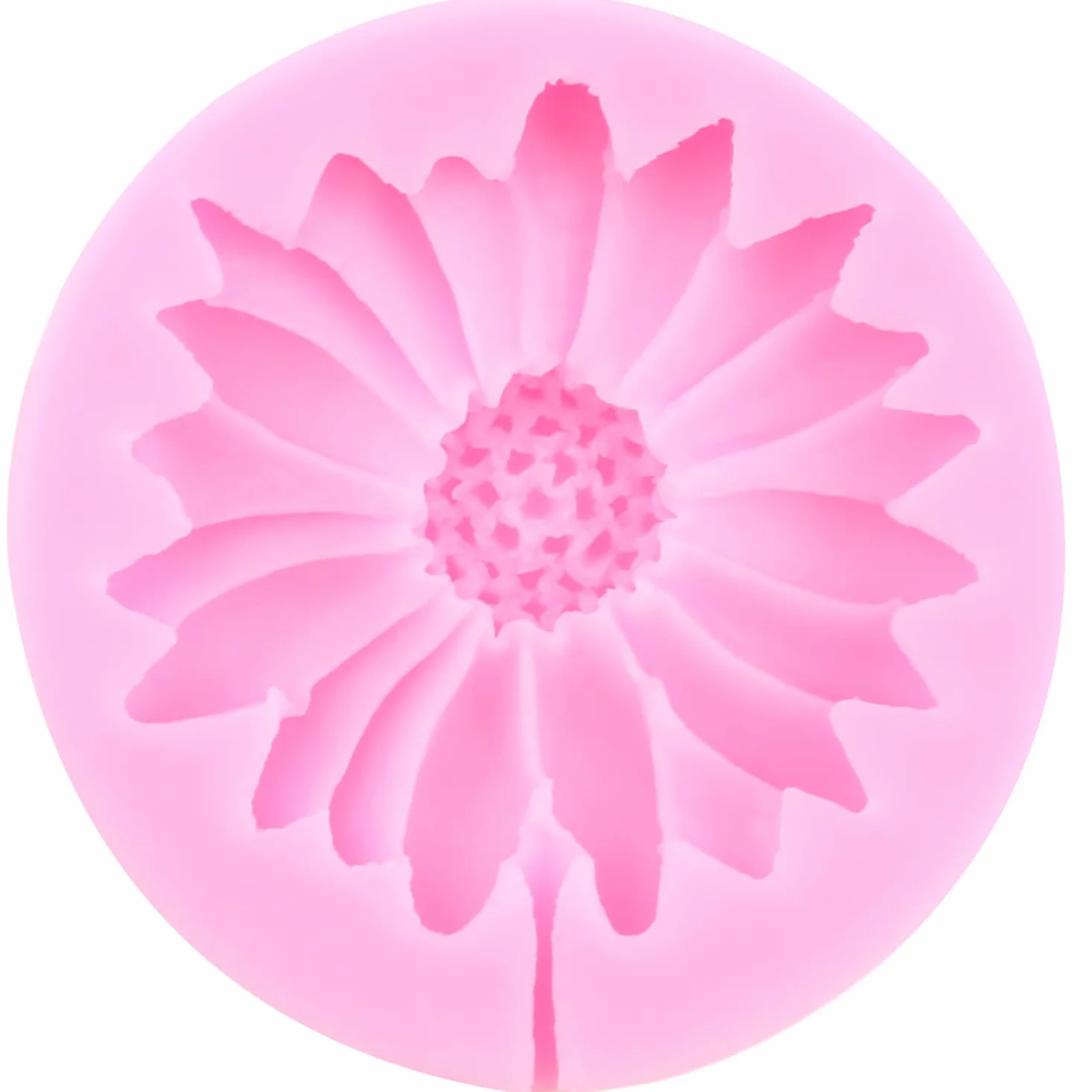 Mujiang Moldes de silicona con diseño de flores de crisantemo, margaritas, fondant, girasol, para decoración de pasteles, decoración de cupcakes, caramelos, arcilla polimérica, chocolate, pasta de