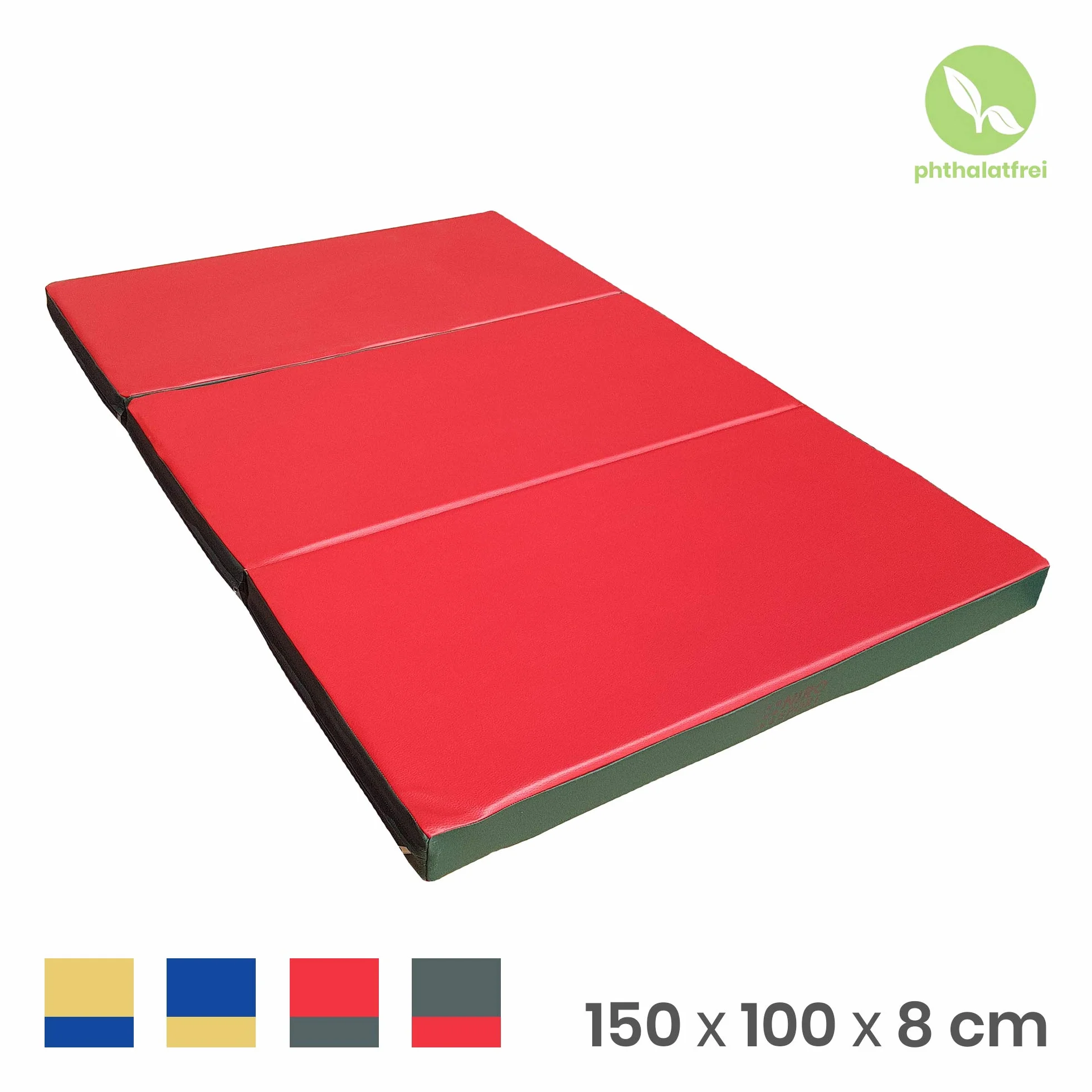 NiroSport colchoneta de ejercicios 200x100x8cm plegable deportiva gimnasia suelo