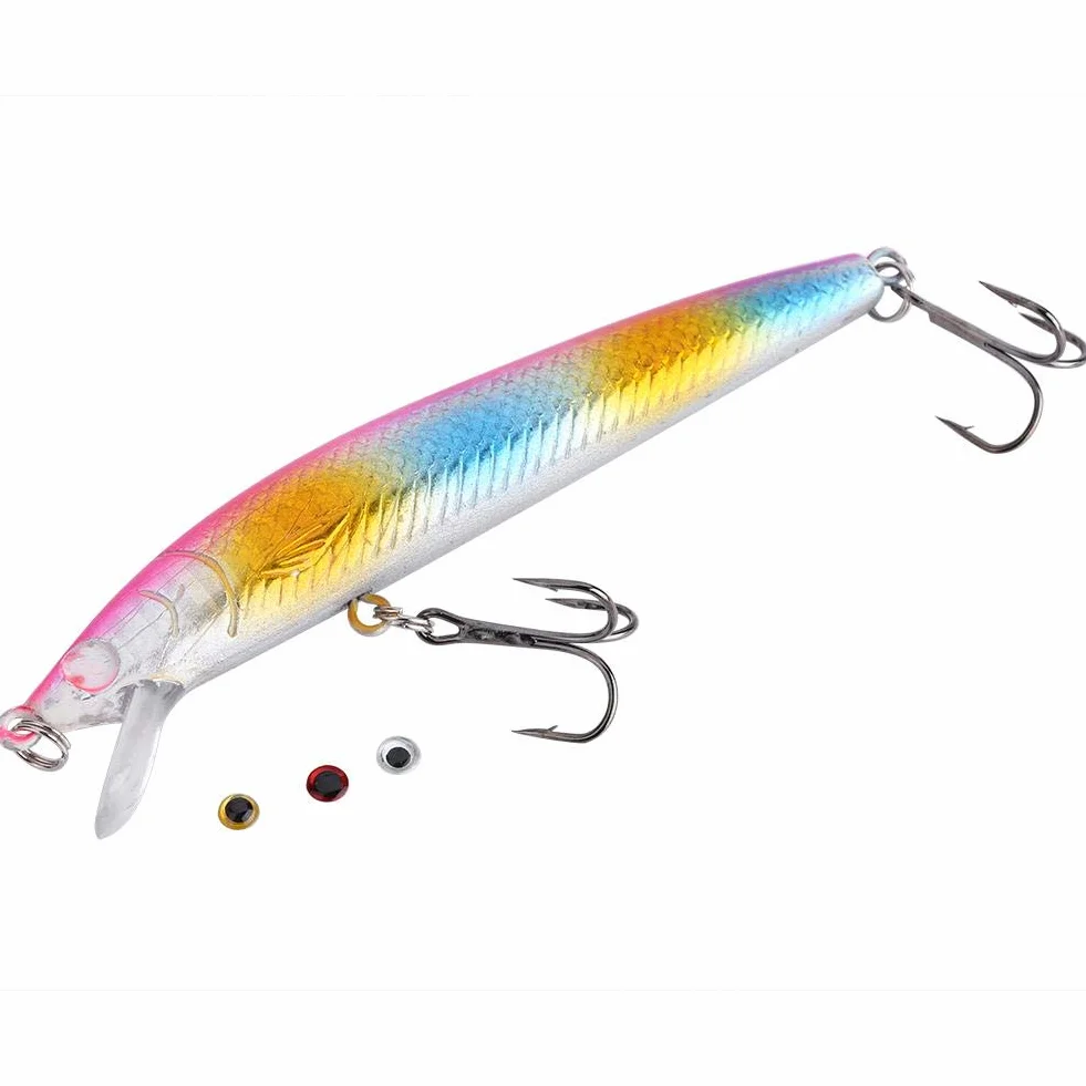Señuelos de Pesca 3D Ojos 100 Uds 3/4/8mm Atado de Moscas Manualidades Jig (8mm Plata)