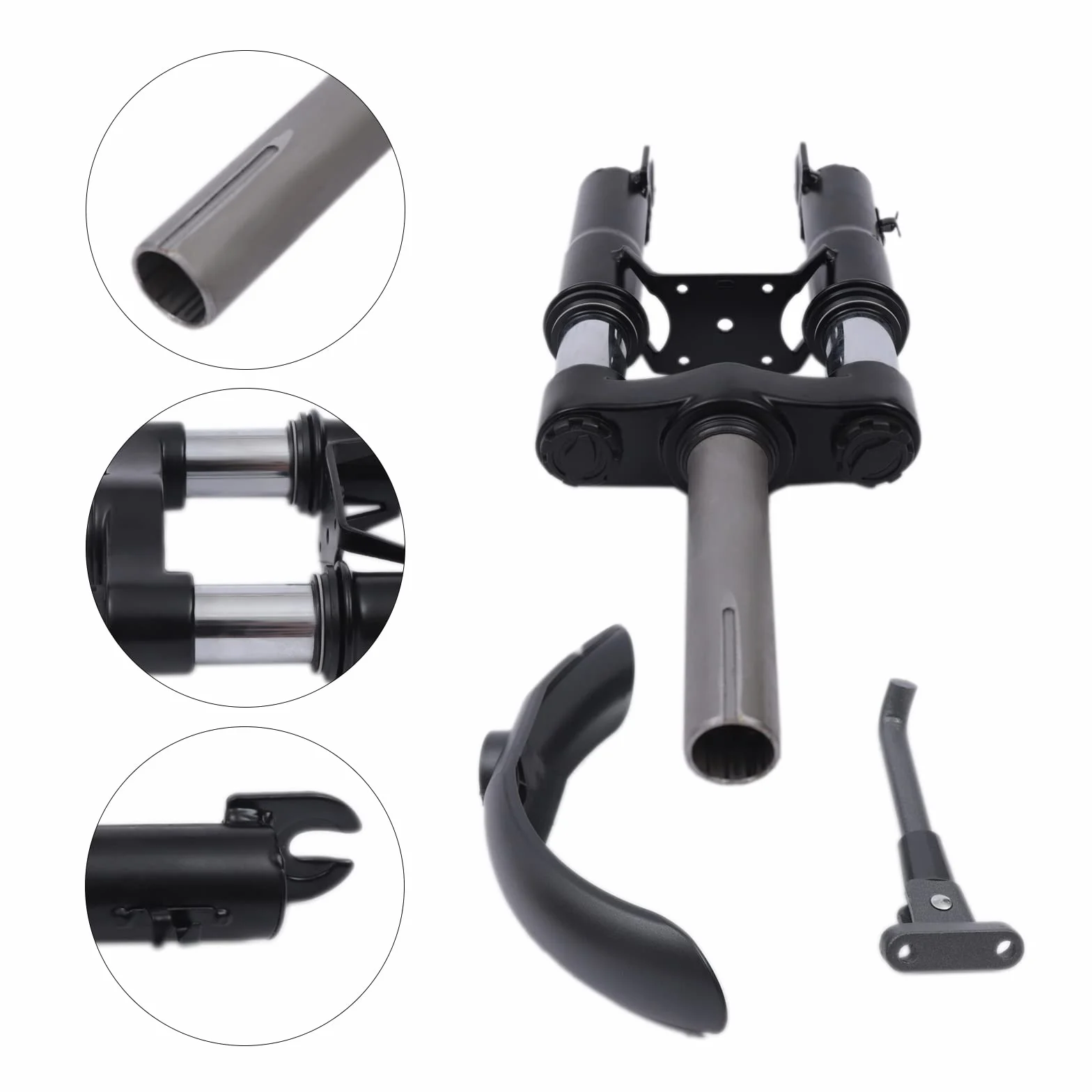 Horquillas de suspensión de aleación de aluminio con soporte y defensa, piezas de absorción de impactos para Xiaomi M365, 1S, Pro, Pro2 y Mi3