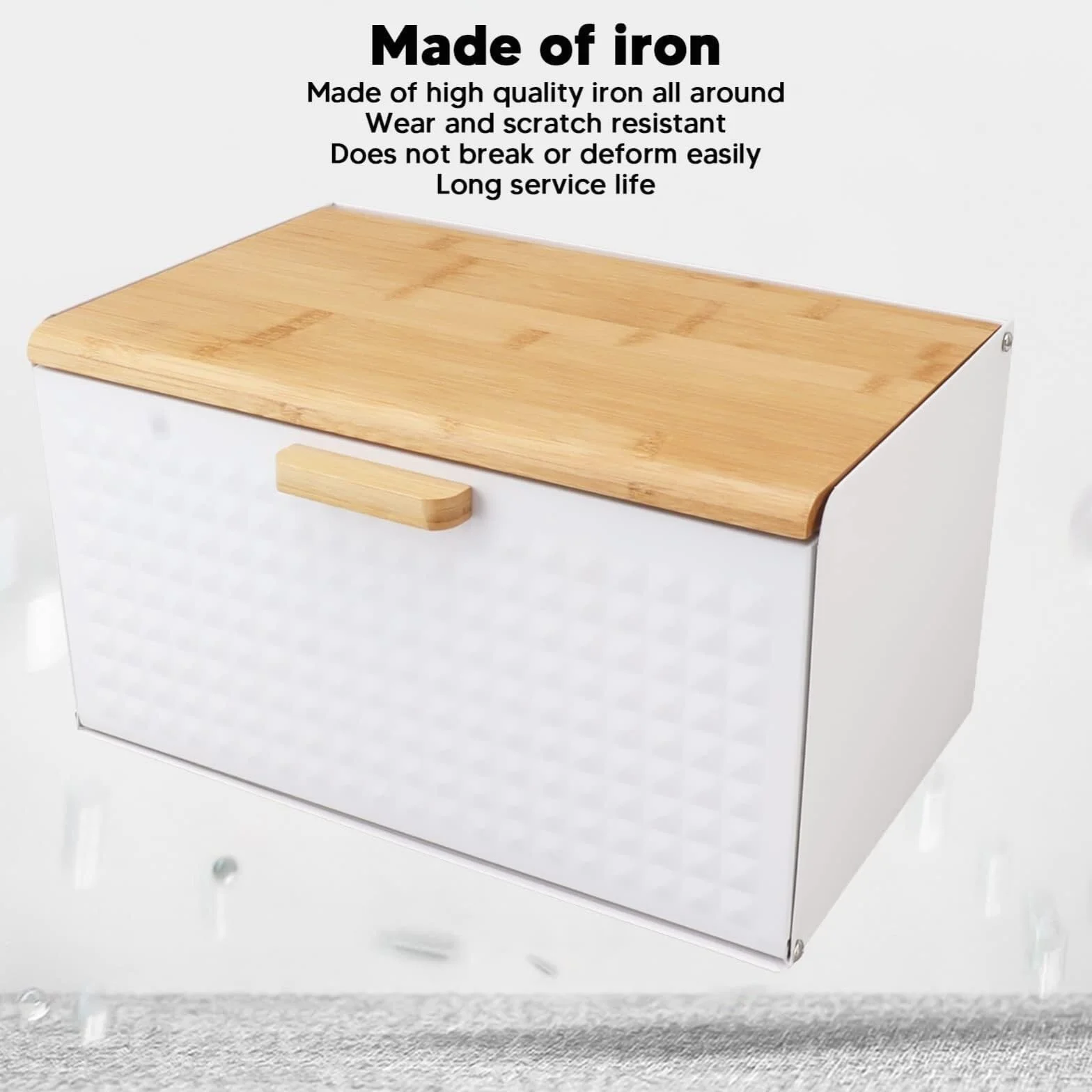 Caja De Pan Panera para Pan Panera De Madera, Recipiente De Almacenamiento De Pan De Gran Capacidad con Tapa Superior, Panera Resistente De Estilo Vintage Caja Contenedor De Pan(Black)