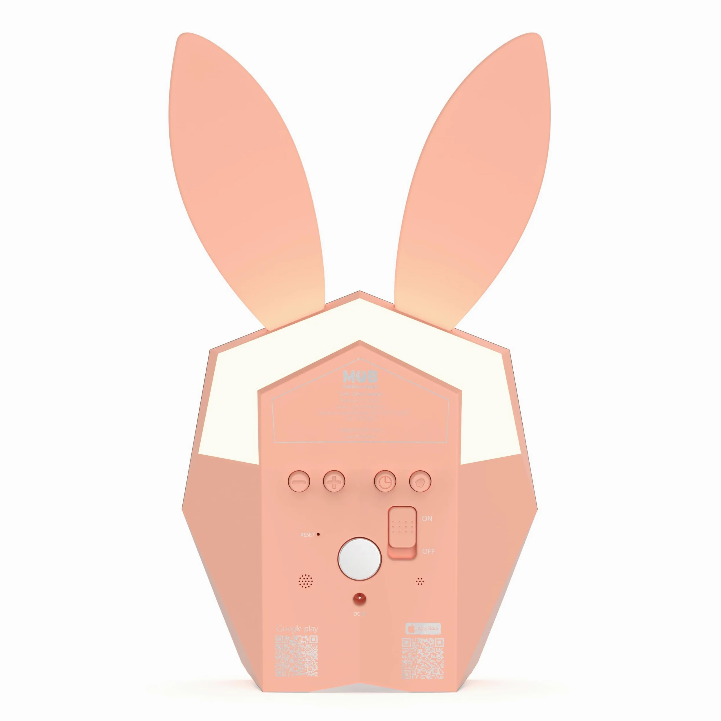 Mob Cutie Clock Connect - Reloj Despertador Inteligente con Sensor de Movimiento, Color Rosa