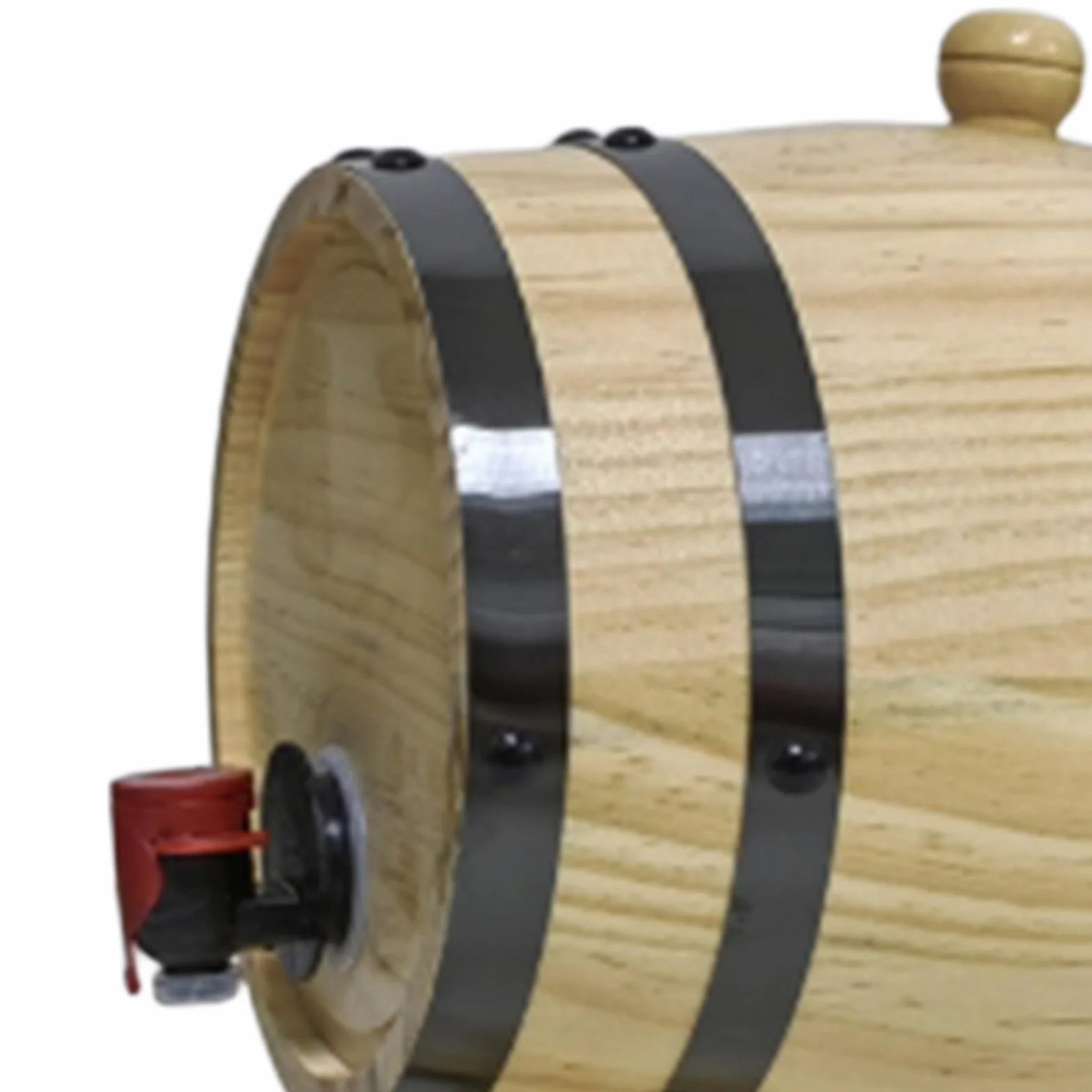 MagiDeal Barril de Vino de Madera de 1L/1,5 l/3L, Barril de Cerveza de Gran Capacidad, Barril de envejecimiento de Roble, Barril de Whisky, Barril de, 3L