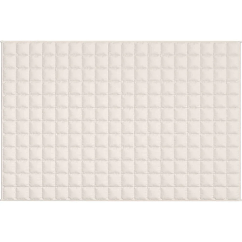 INLIFE Manta ponderada crema claro 122 x 183 cm 9 kg tejido casa y jardín, ropa (9,3 kg)