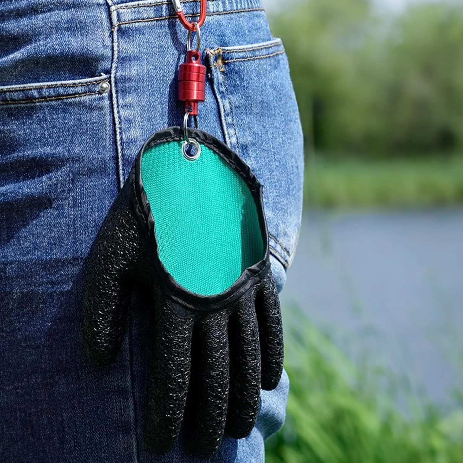 ACONDE Guantes de Pesca Resistentes a Picaduras Impermeables Cierre Magnético