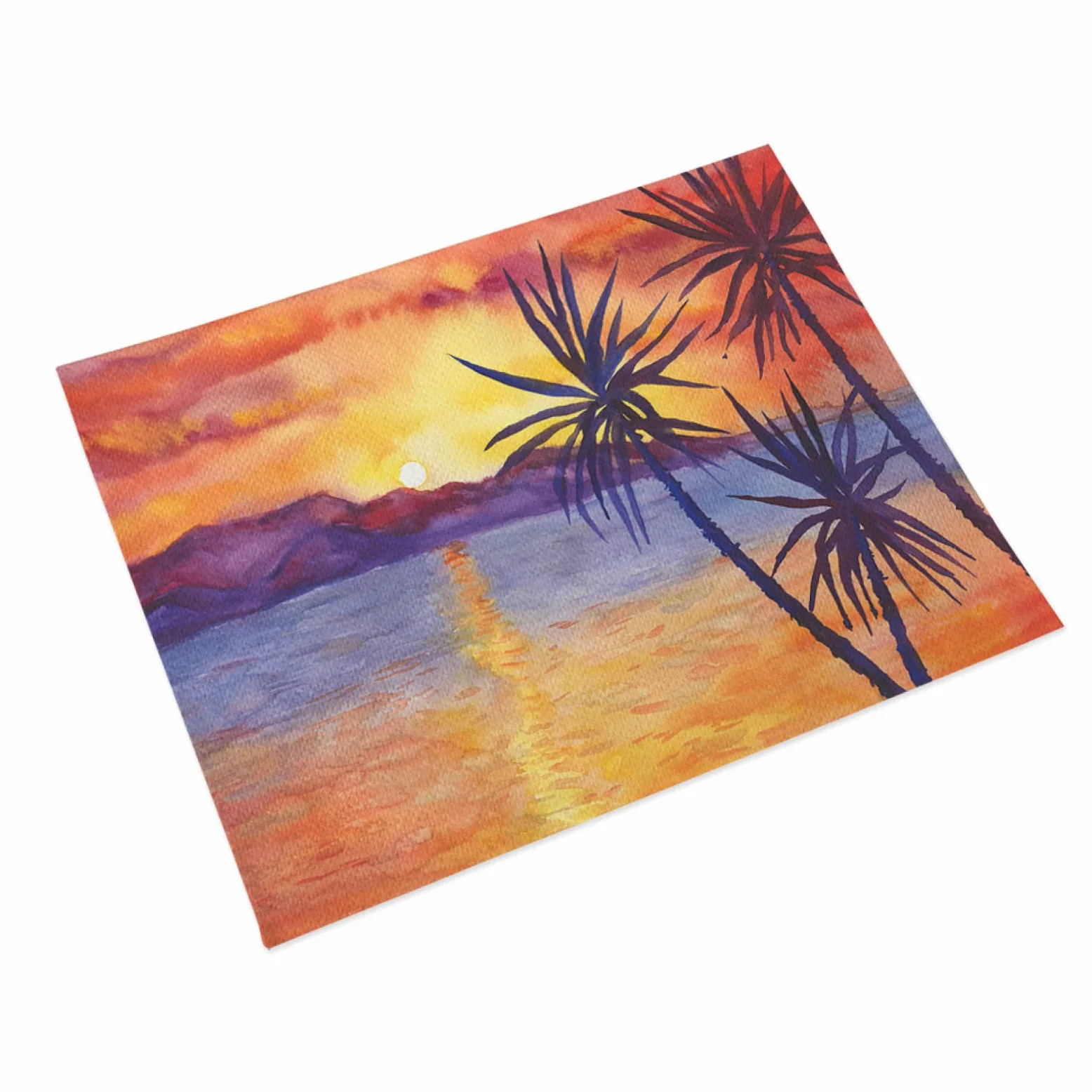 Manteles Individuales Árbol De Coco Naranja Mantel Individual Algodón y Lino Lavable Salvamanteles Individuales Resistente al Calor Bajoplatos Individuales Mesa Tapetes para Mesa 30x45cm 8 Pcs