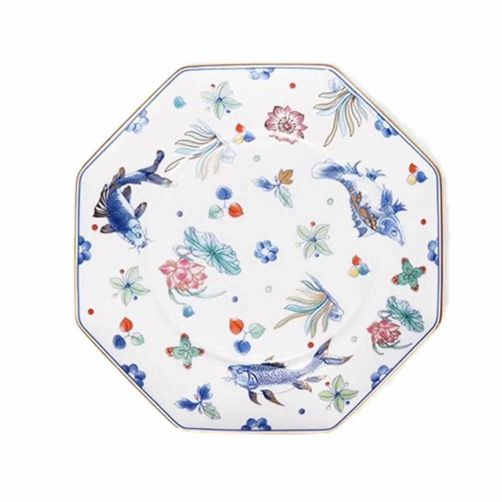 Platos para Comer platear De Cena De Cerámica Fresca, Vajilla China De Alta Gama For El Hogar, platear De Filete De Aperitivos De Frutas Platos de cerámica para la Cena