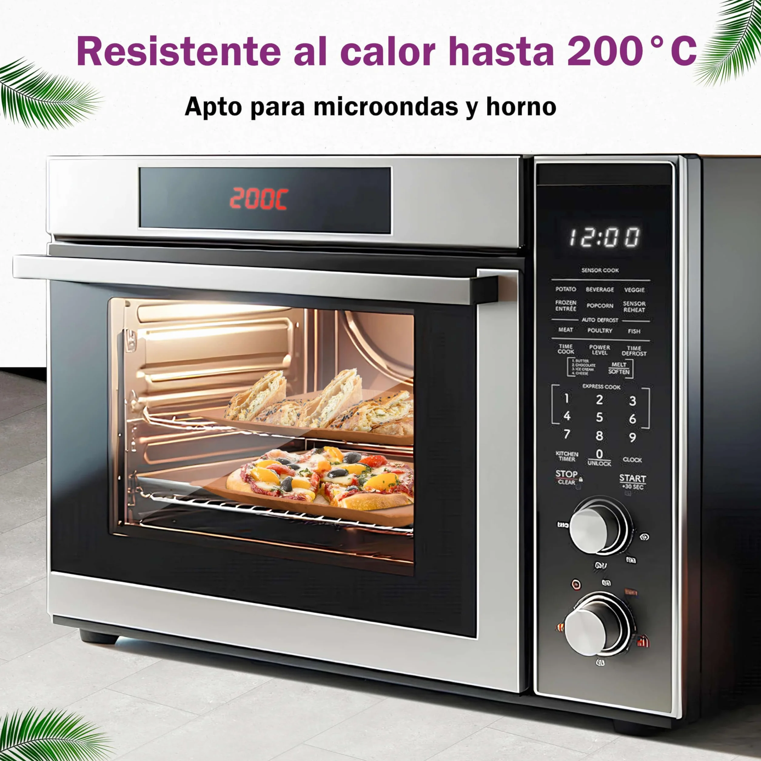 25 Platos Desechables de Hoja de Palma Orgánicos - Redondo Ø 15 cm - Vajilla Ecológica Elegante - Estable, Natural y Compostable - Menaje para Fiestas o Cocktail