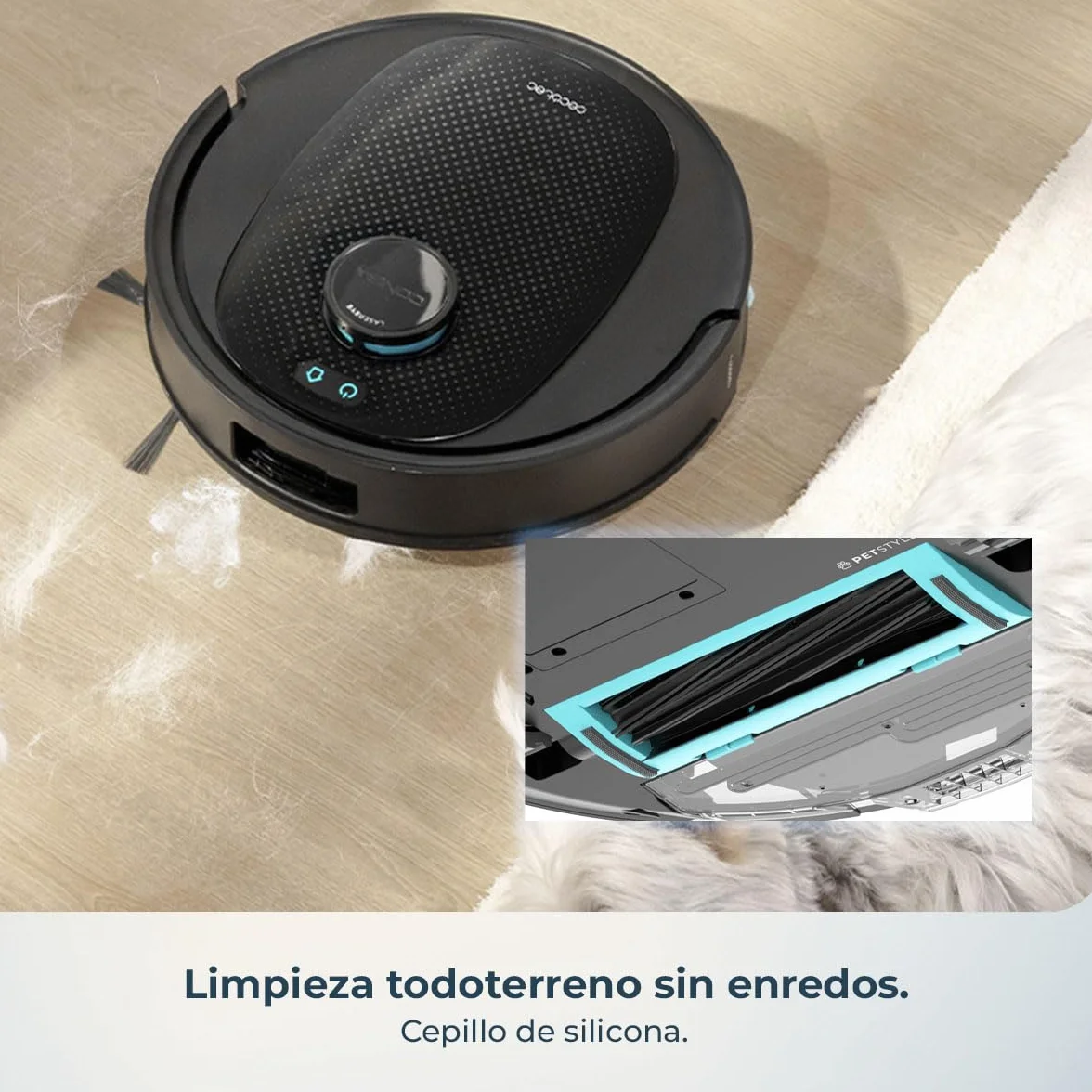 Cecotec Robot Aspirador y Friegasuelos con Base de Autovaciado e IA Conga Y80 X-Treme. Navegación Láser e Inteligencia Artificial, 13000Pa, Base de 2.5L, Autonomía hasta 220m², Control App 3.0